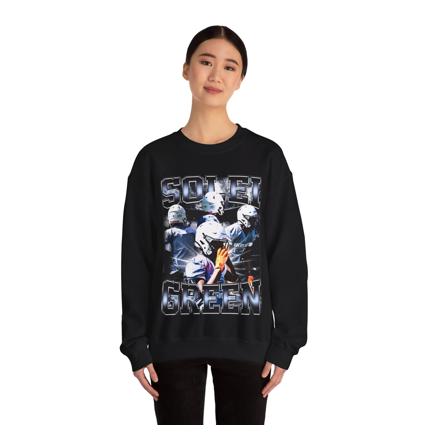 Solei Green Crewneck Sweatshirt