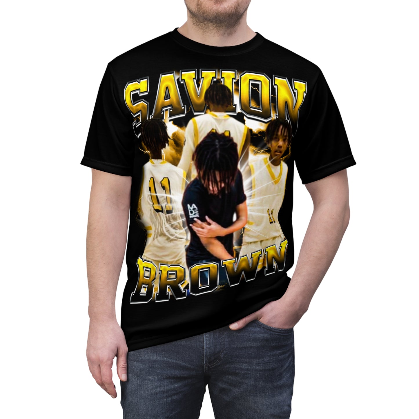Savion Brown Vintage Full Print Tee