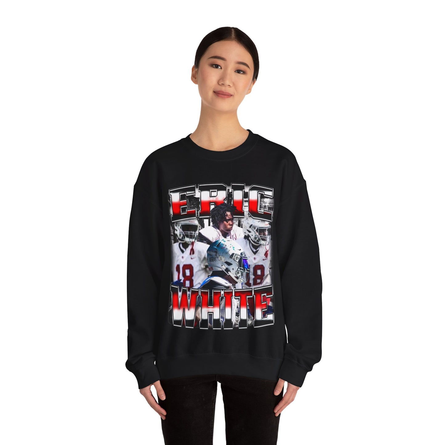Eric White Crewneck Sweatshirt