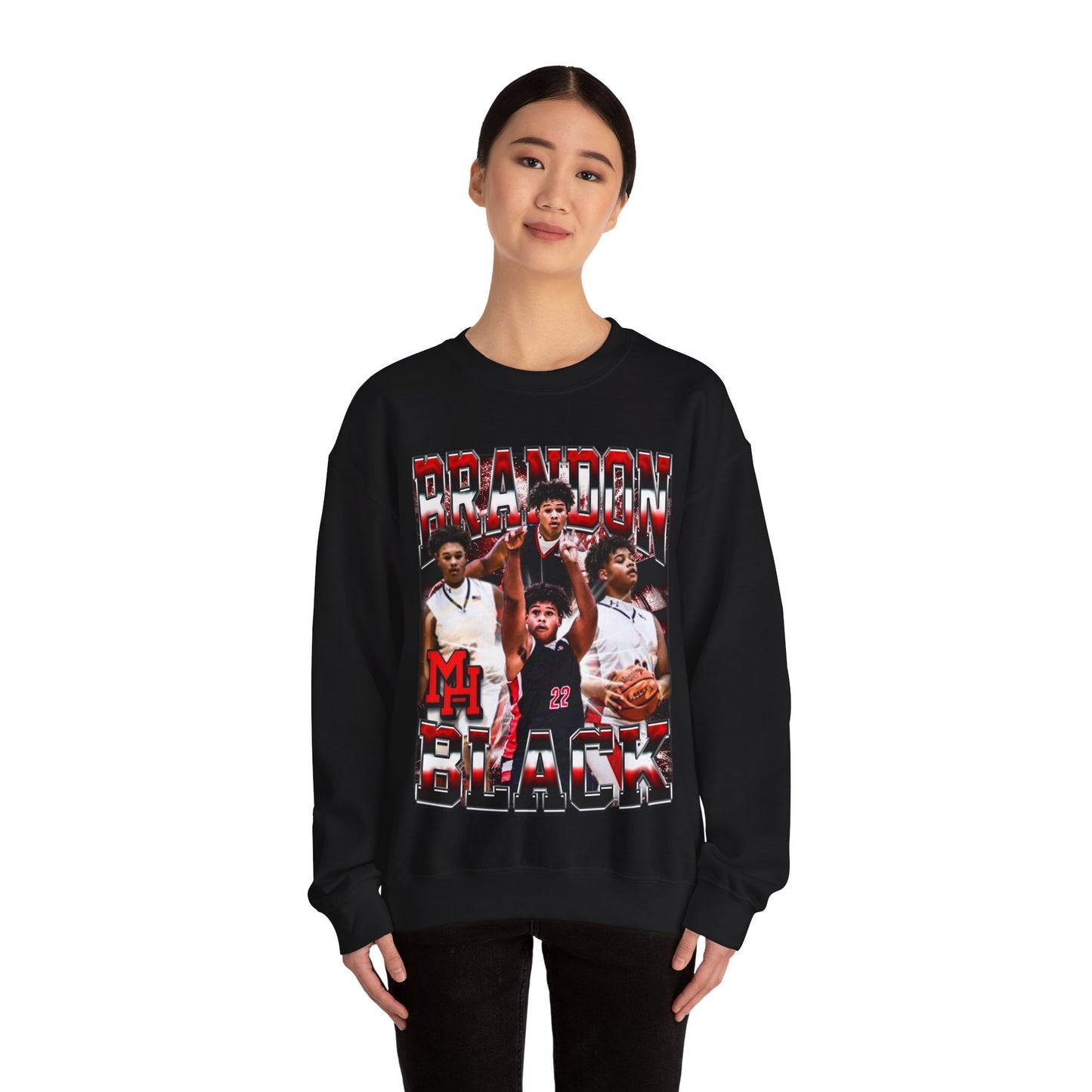 Brandon Black Crewneck Sweatshirt