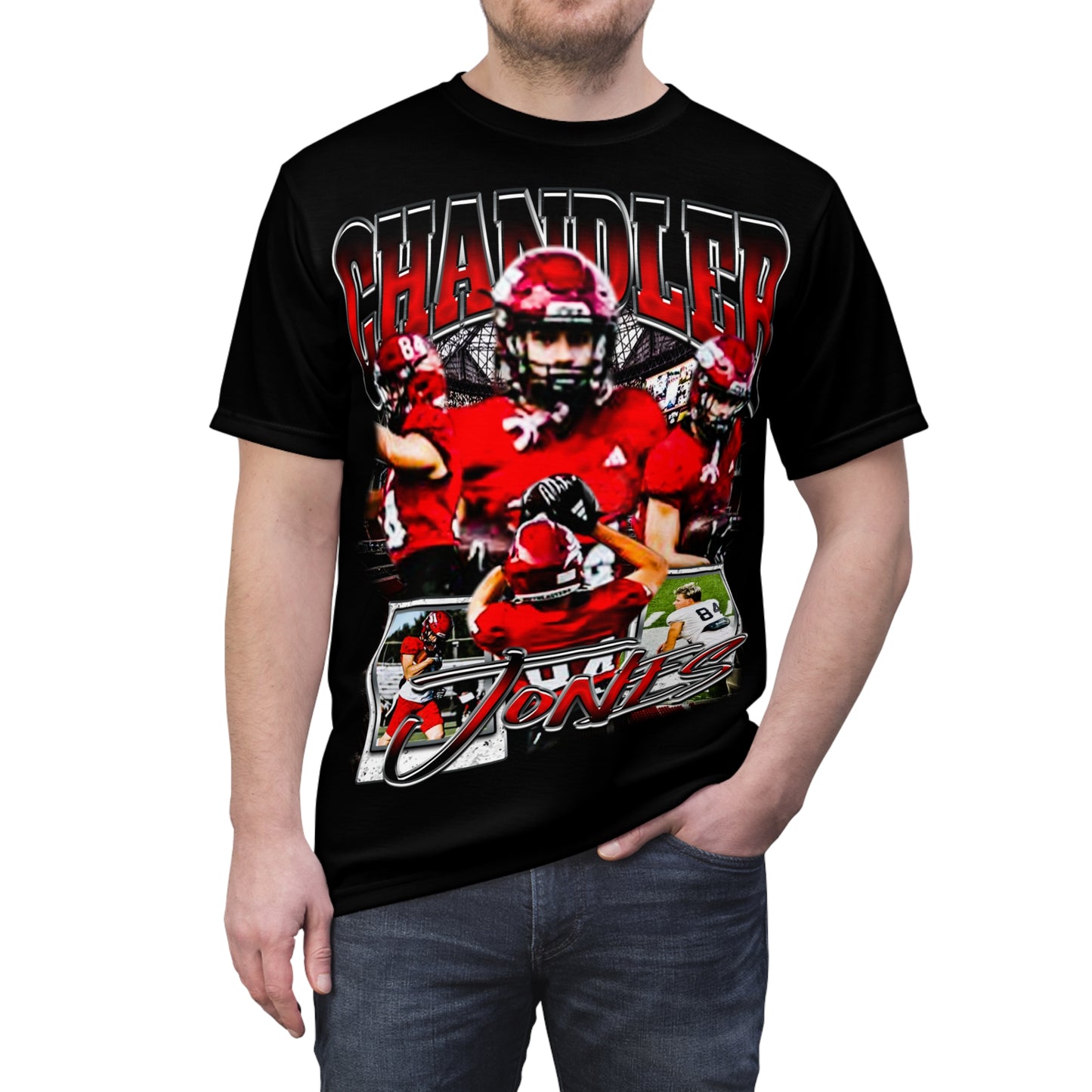 Chandler Jones Vintage Full Print Tee