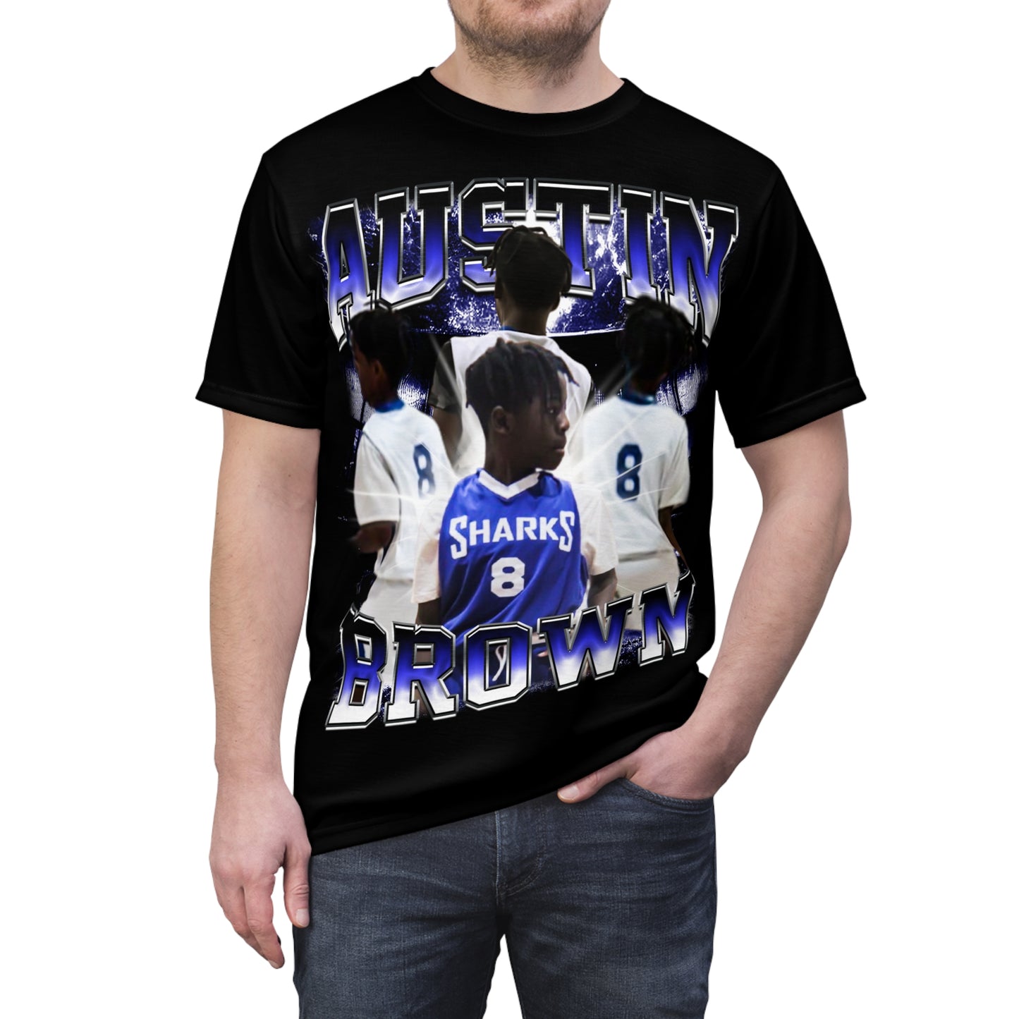 Austin Brown Vintage Full Print Tee