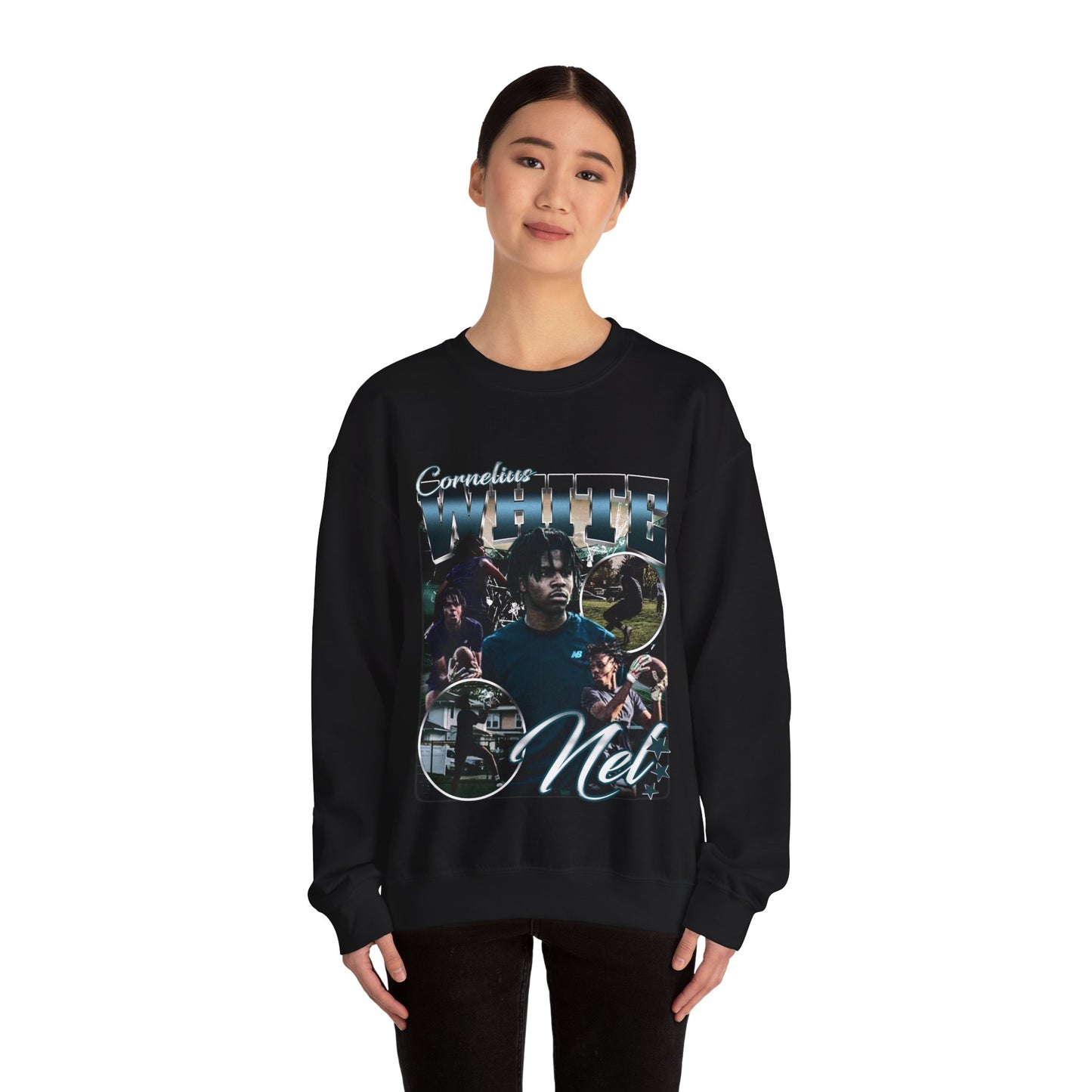 Cornelius White Crewneck Sweatshirt