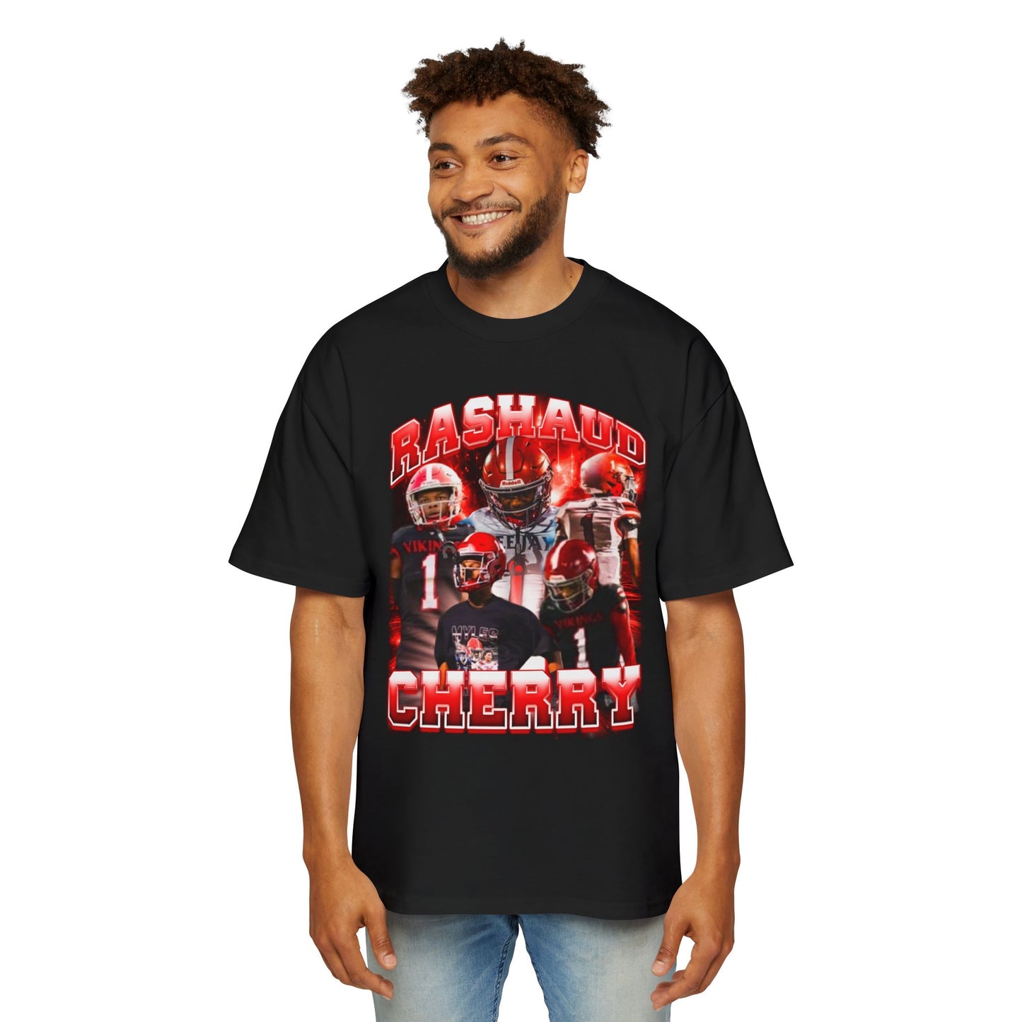 Rashaud Cherry Oversized Retro Tee