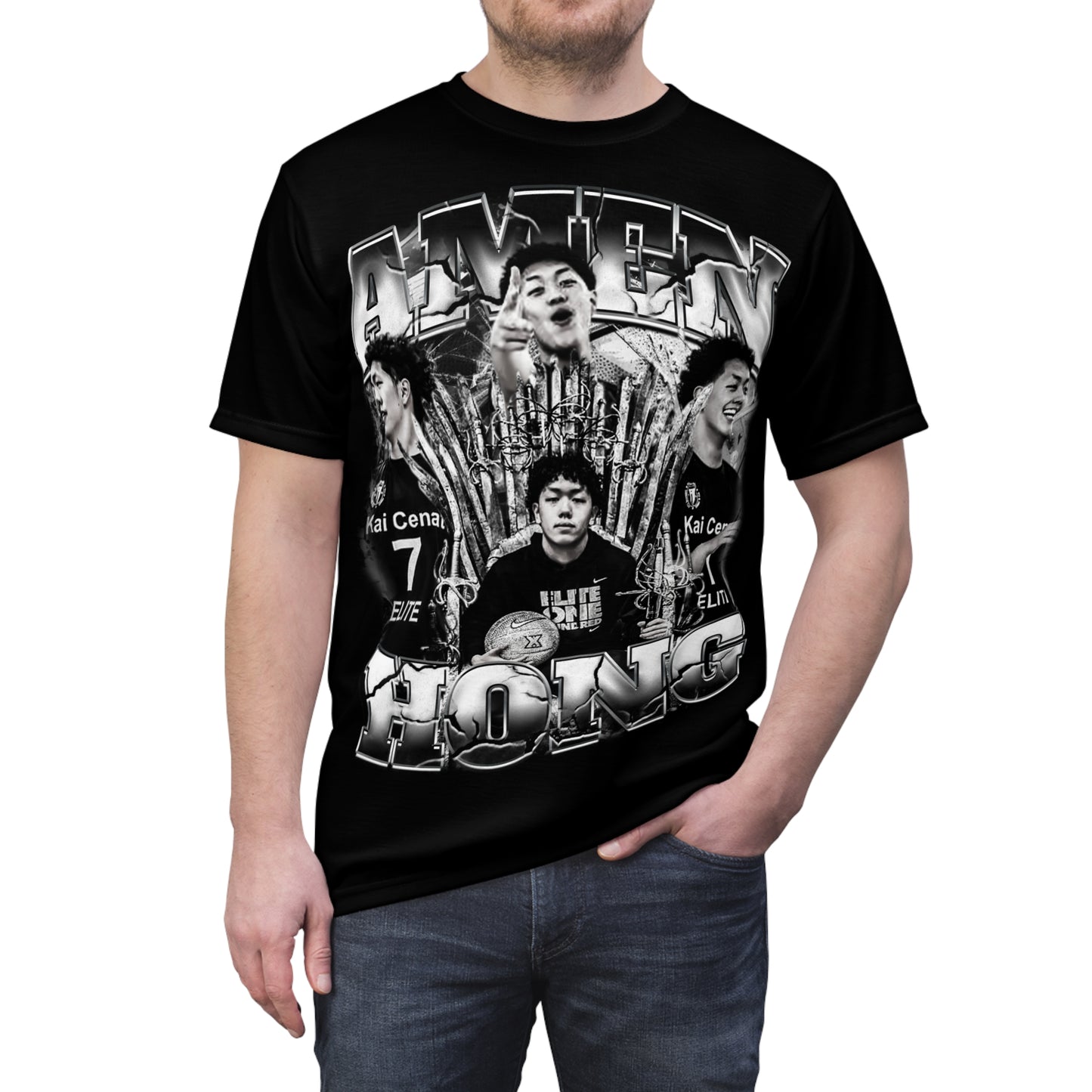 Amen Hong Vintage Full Print Tee