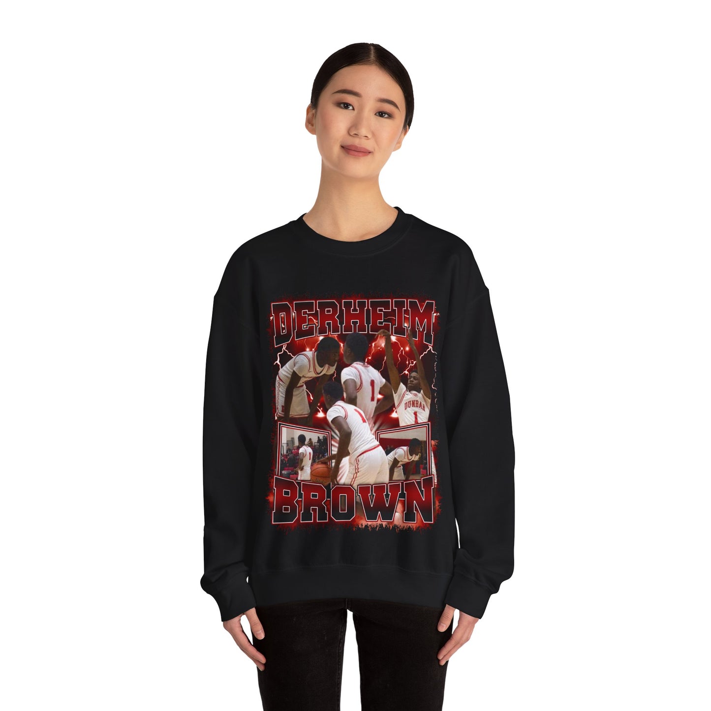 Derheim Brown Crewneck Sweatshirt
