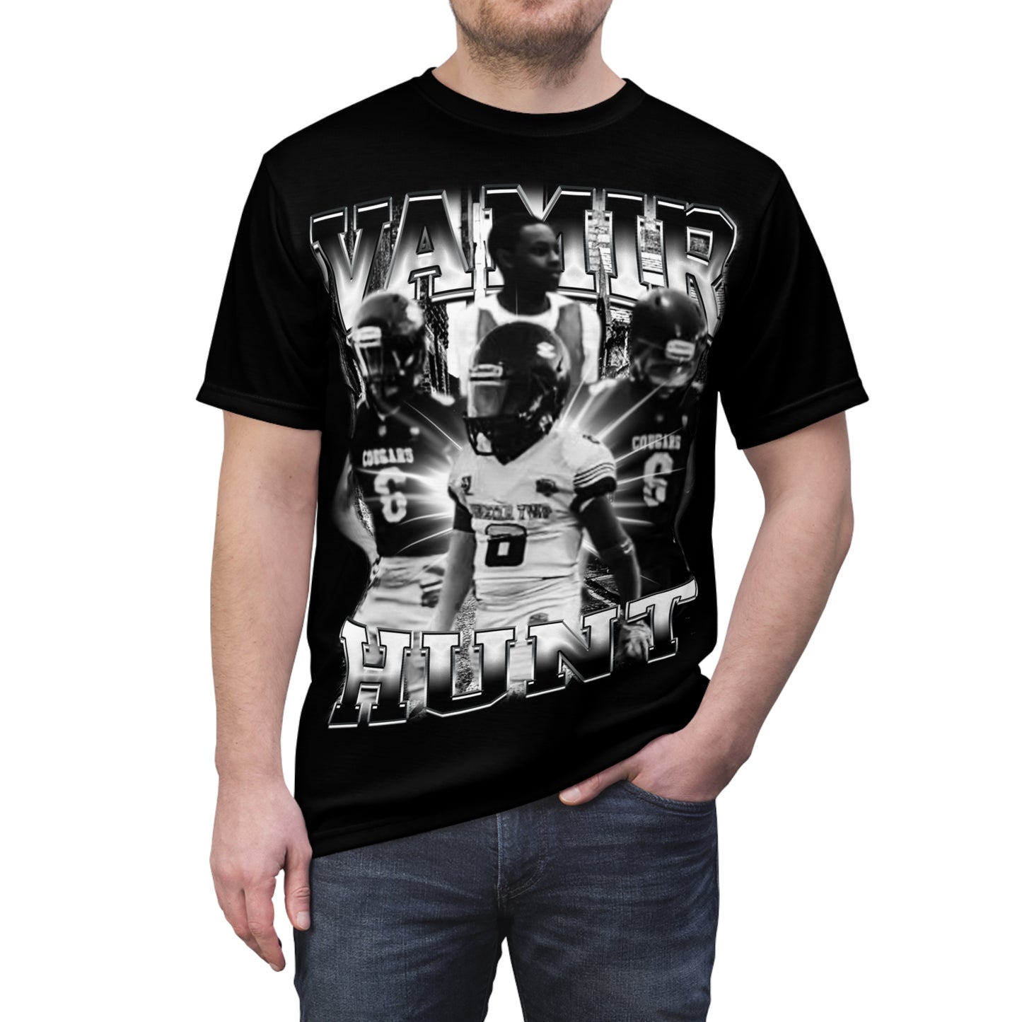 Vamir Hunt Vintage Full Print Tee