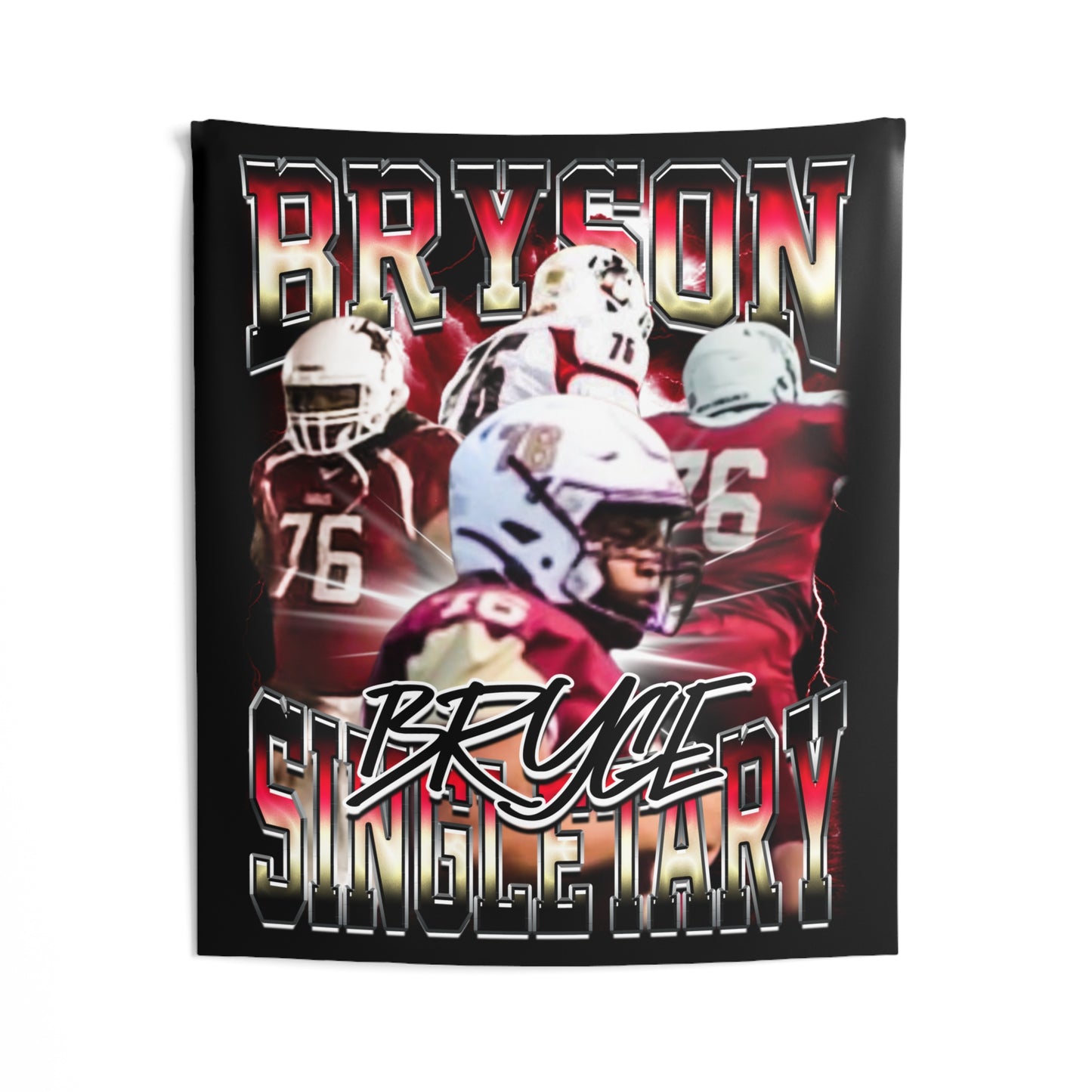 Bryson Singletary Tapestry 50” x 60”