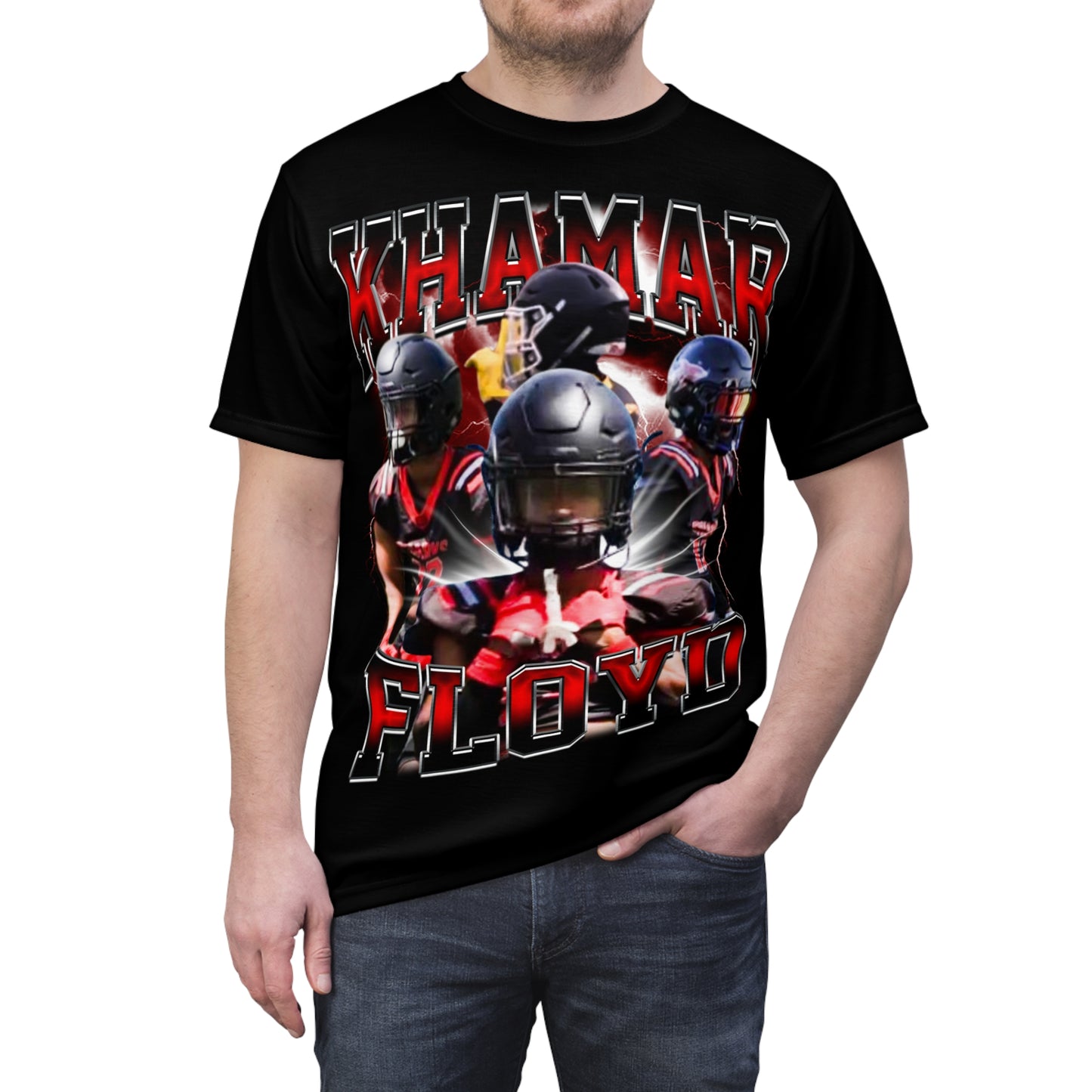 Khamar Floyd Vintage Full Print Tee