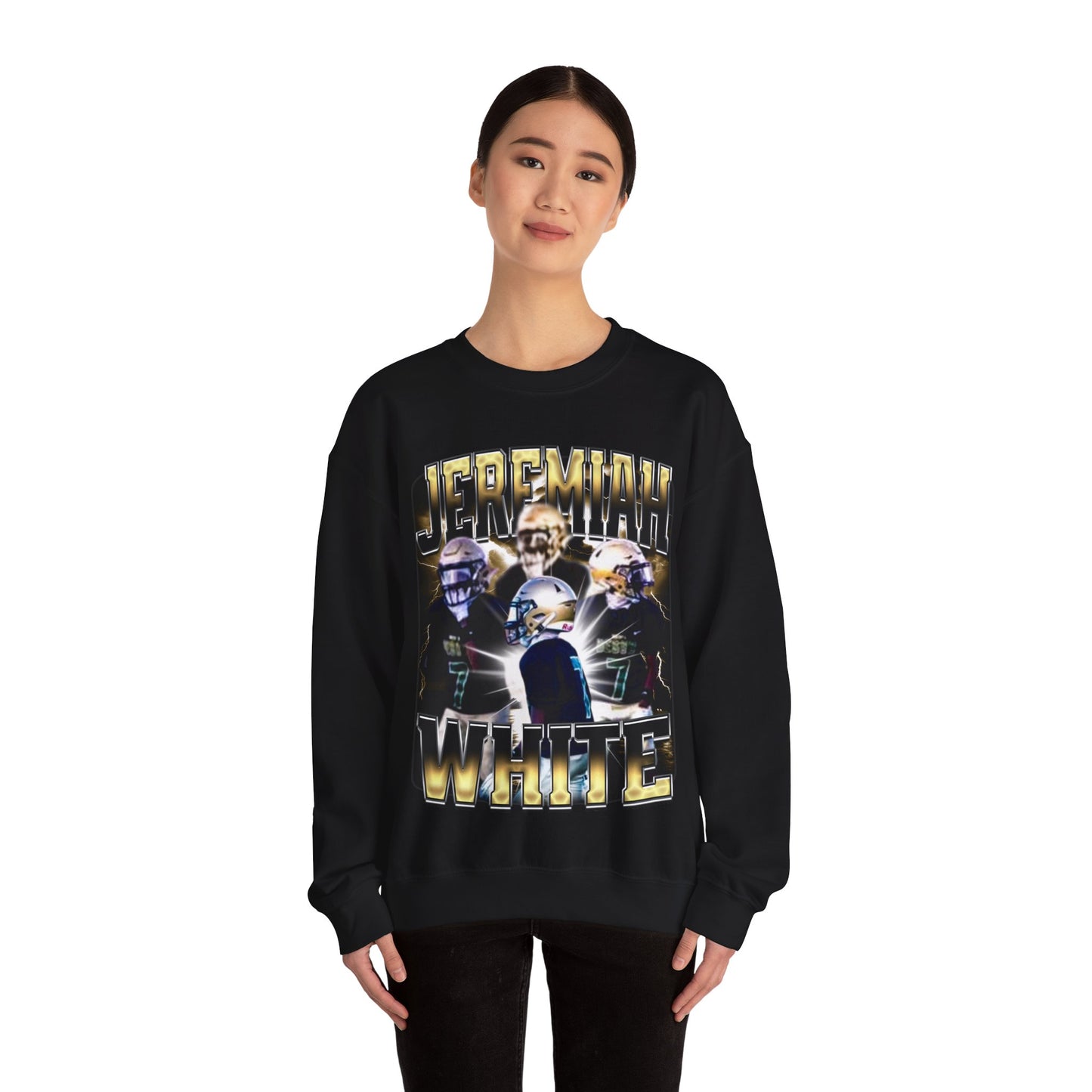 Jeremiah White Crewneck Sweatshirt