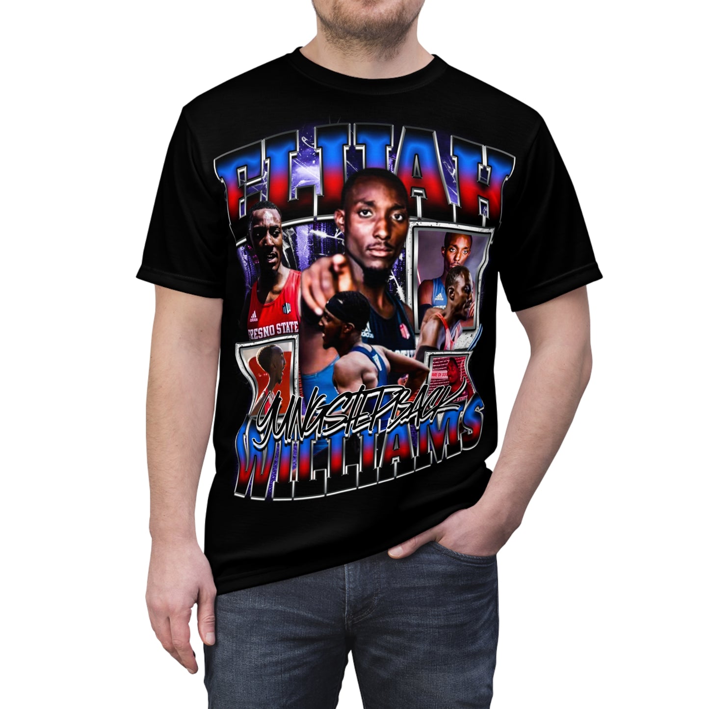 Elijah Williams Vintage Full Print Tee