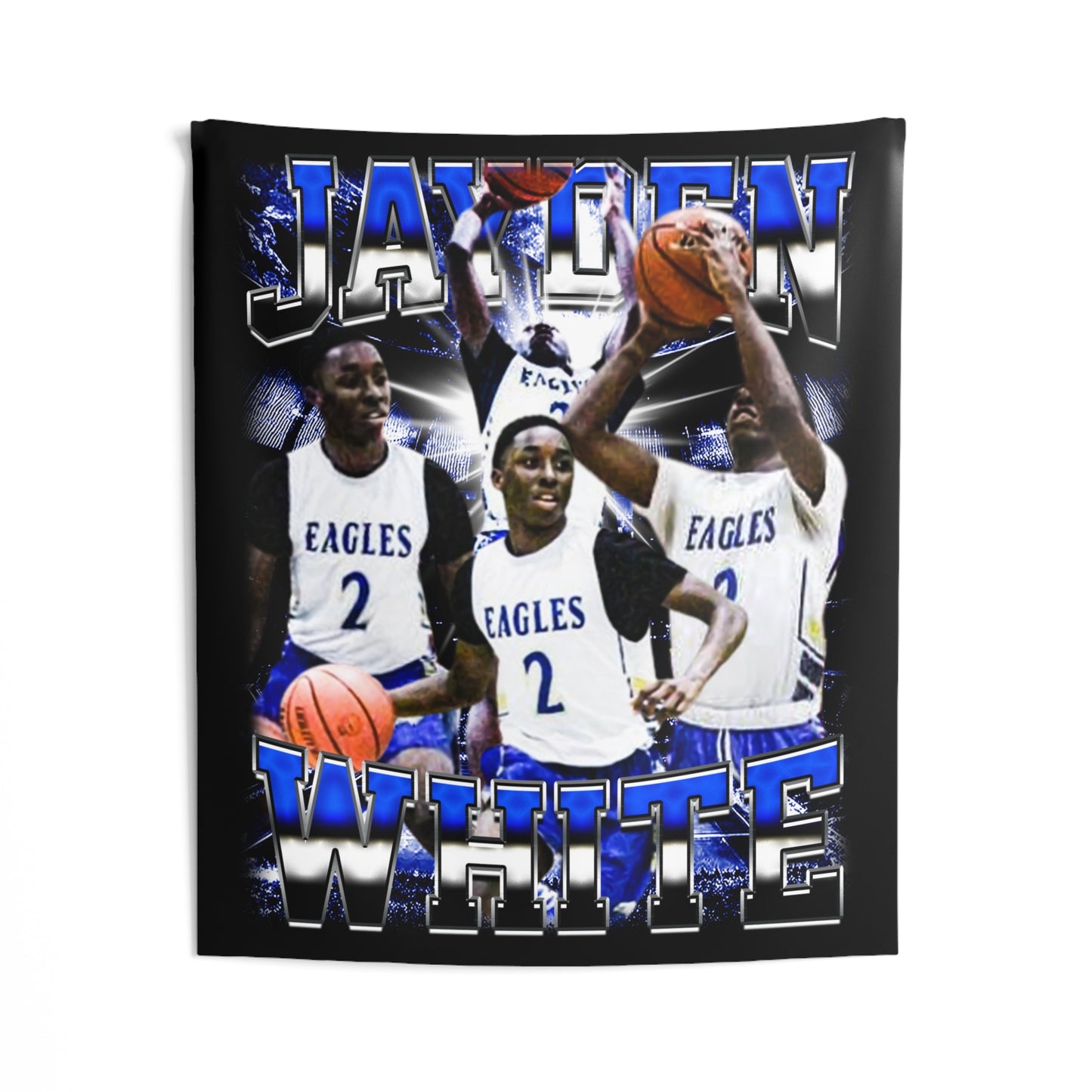 Jayden White Tapestry 50” x 60”