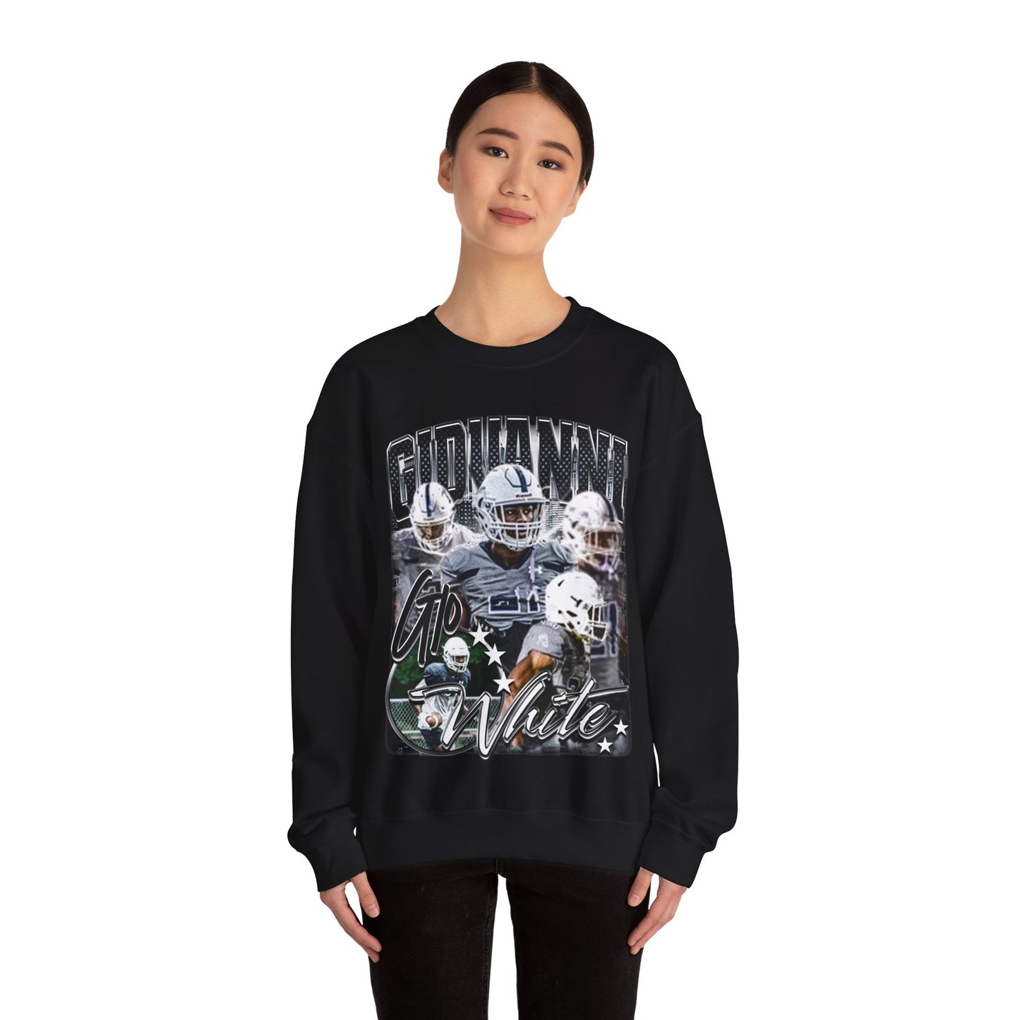 Giovanni White Crewneck Sweatshirt