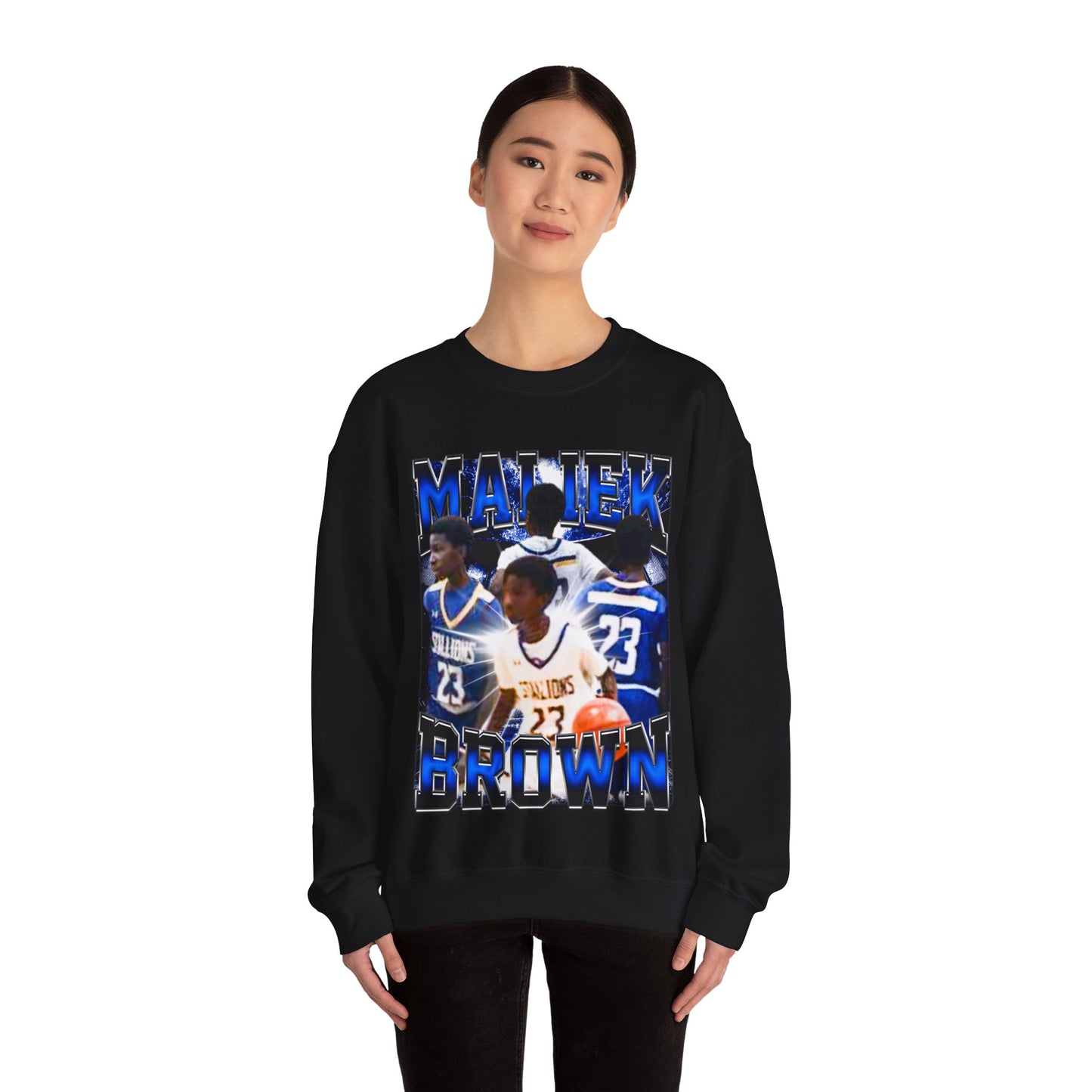 Maliek Brown Crewneck Sweatshirt