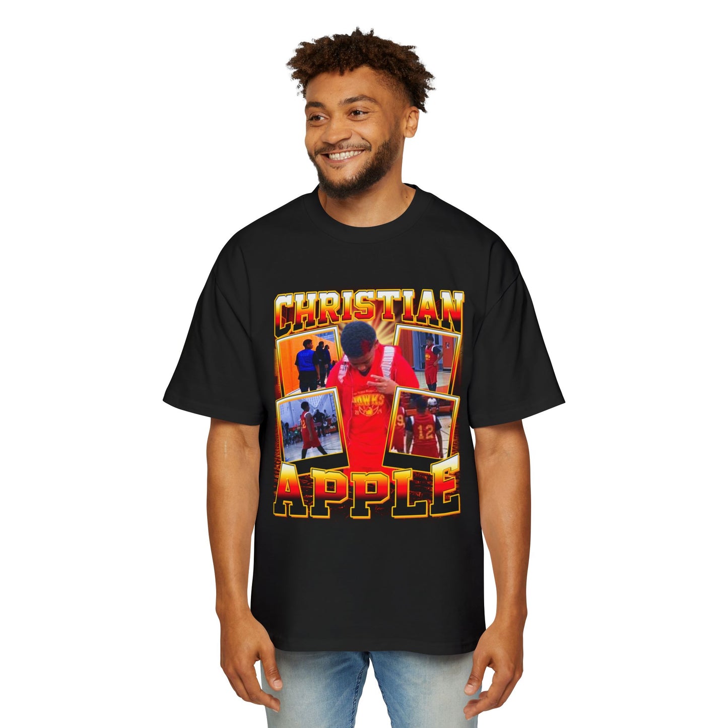 Christian Apple Oversized Retro Tee