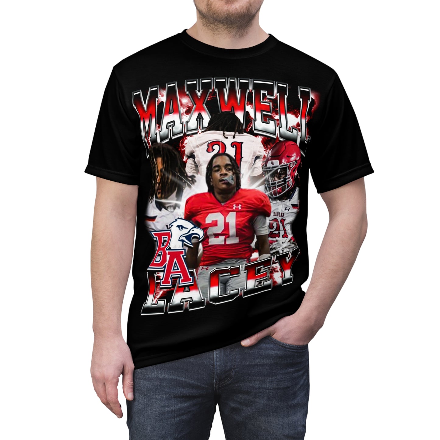 Maxwell Lacey Vintage Full Print Tee