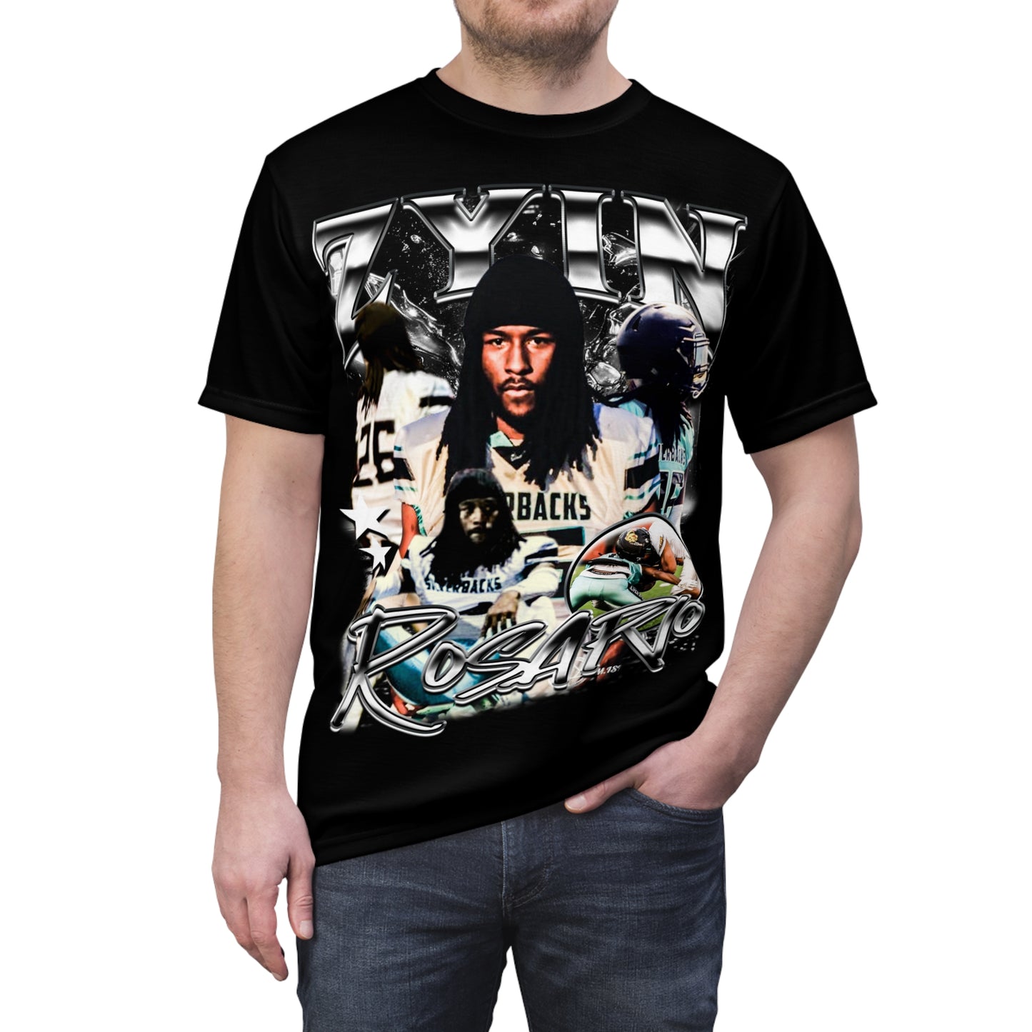 Zyin Rosario Vintage Full Print Tee