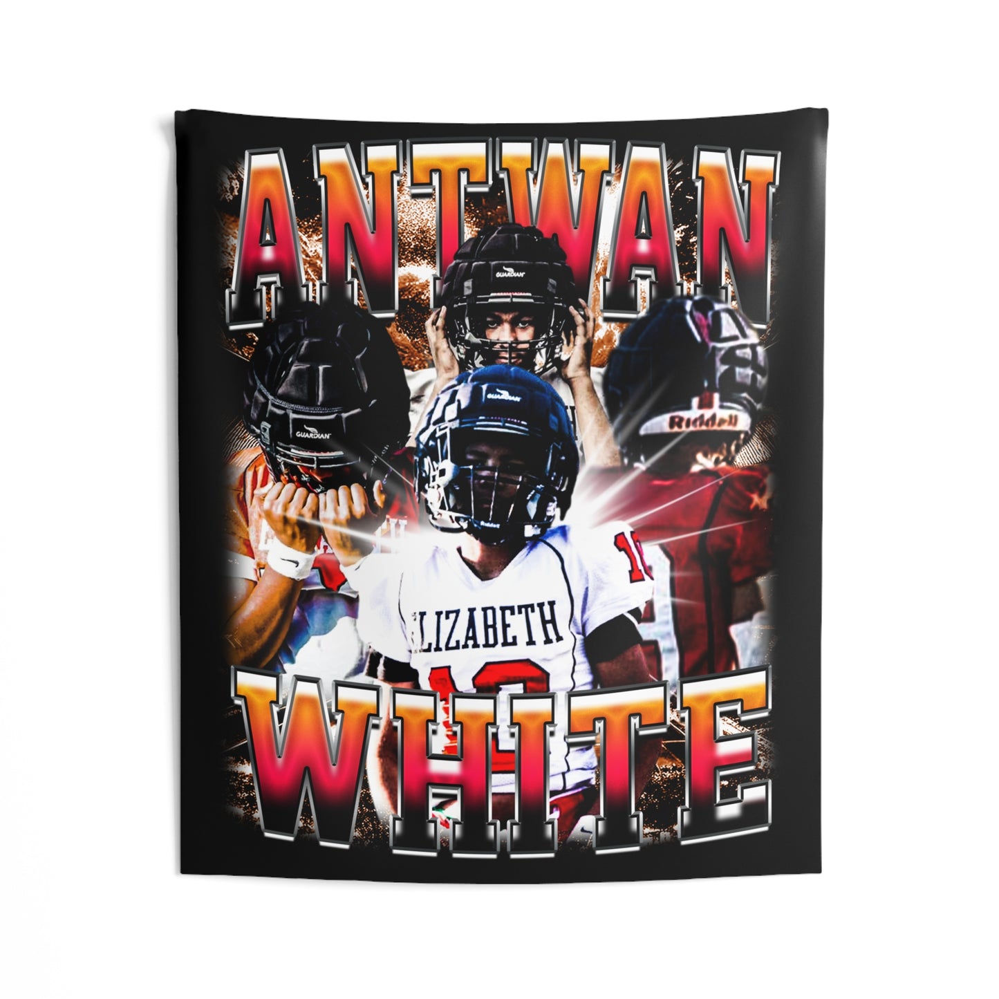 Antwan White Tapestry 50” x 60”