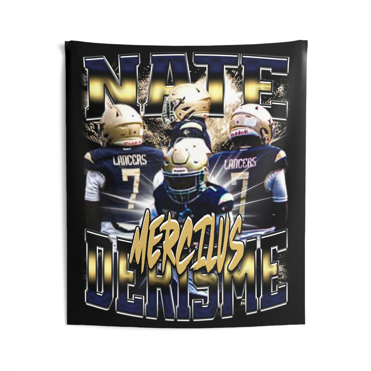 Nate Mercilus Derisme Tapestry 50” x 60”