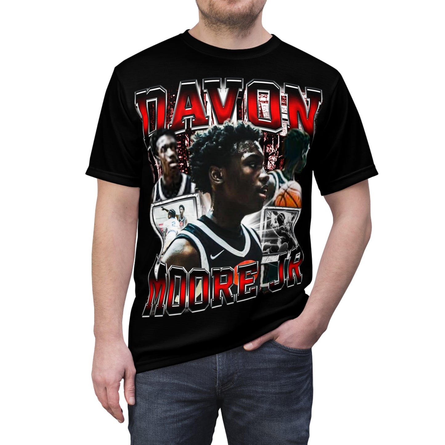 Davon Moore Jr Vintage Full Print Tee