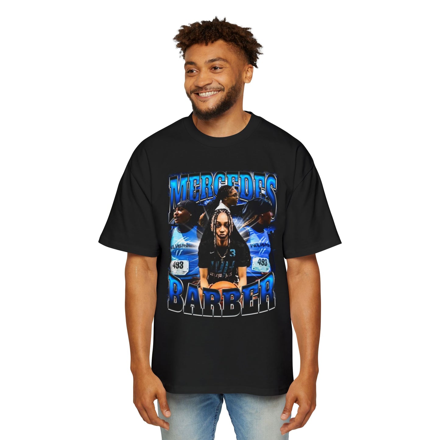 Mercedes Barber Oversized Retro Tee