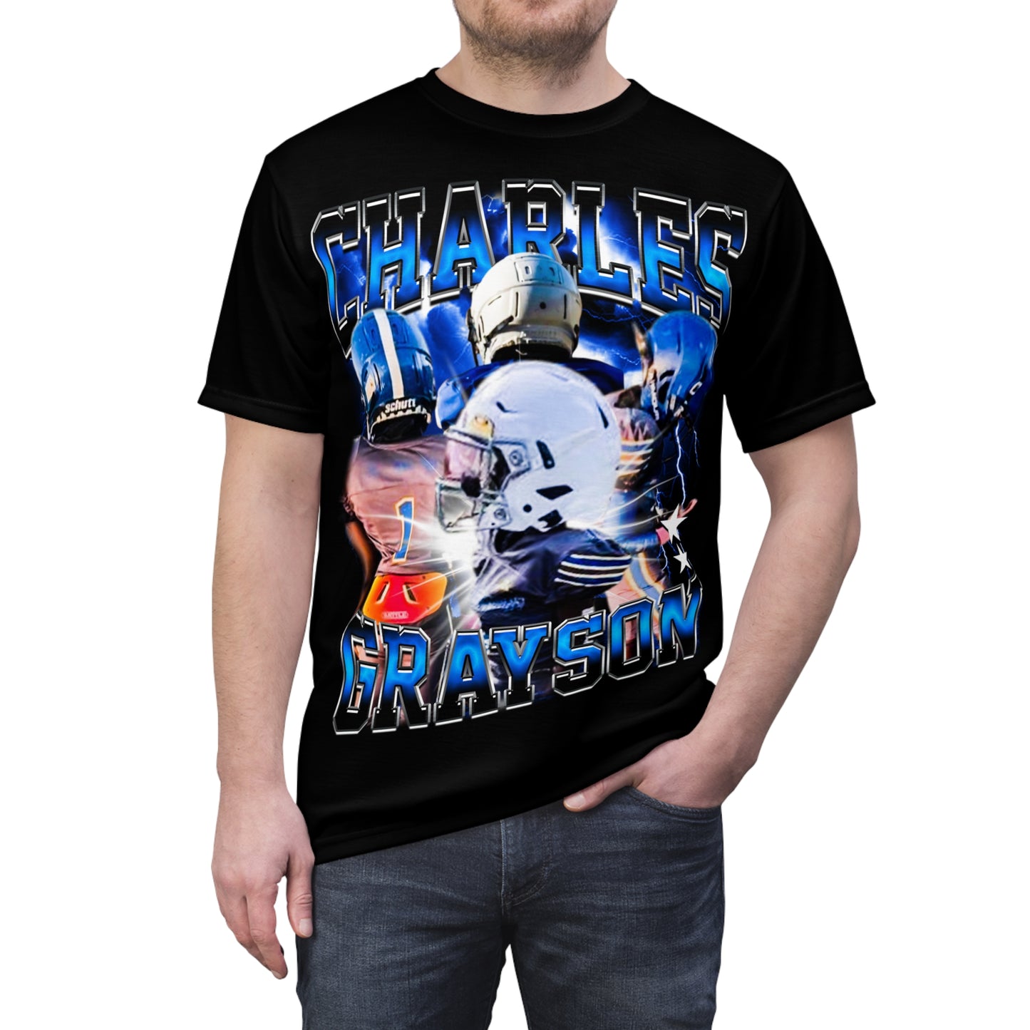 Charles Grayson Vintage Full Print Tee