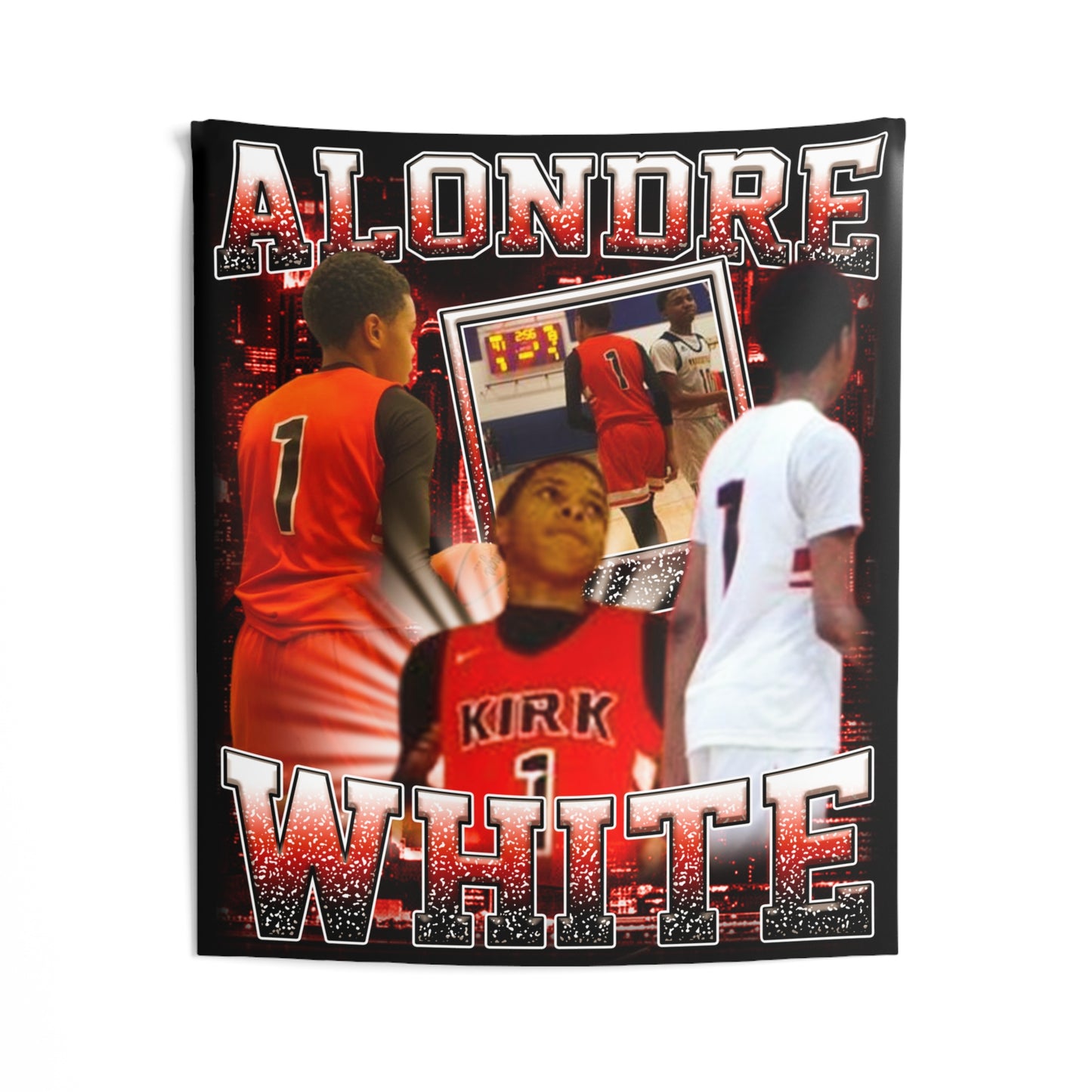 Alondre White Tapestry 50” x 60”