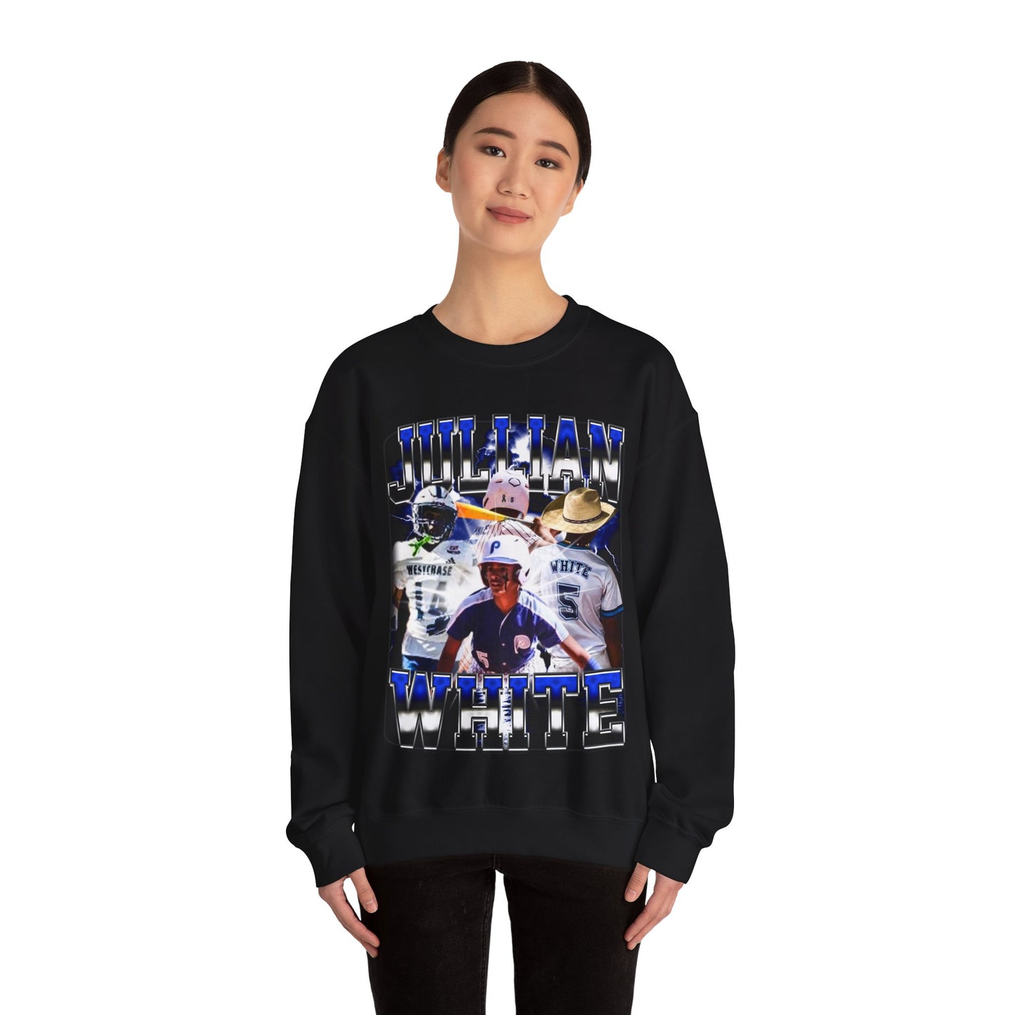 Jullian White Crewneck Sweatshirt