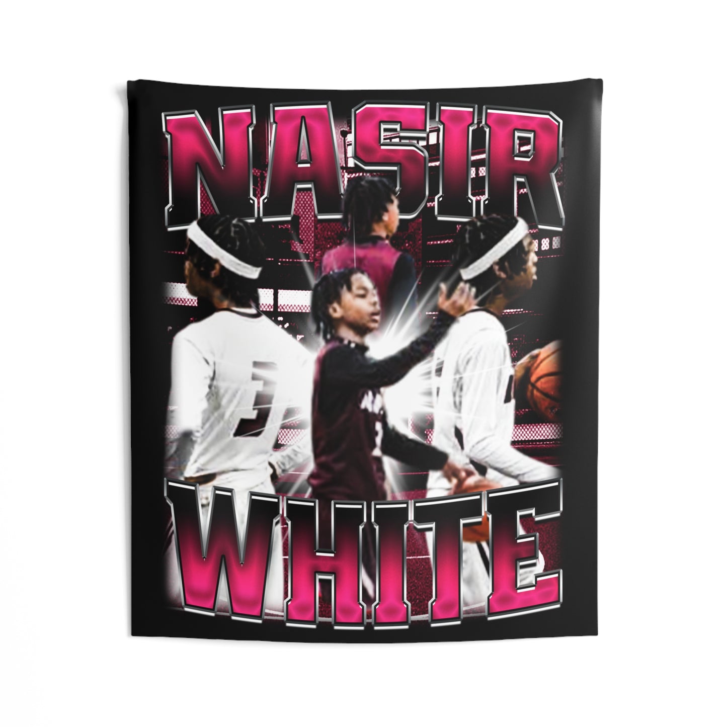 Nasir White Tapestry 50” x 60”