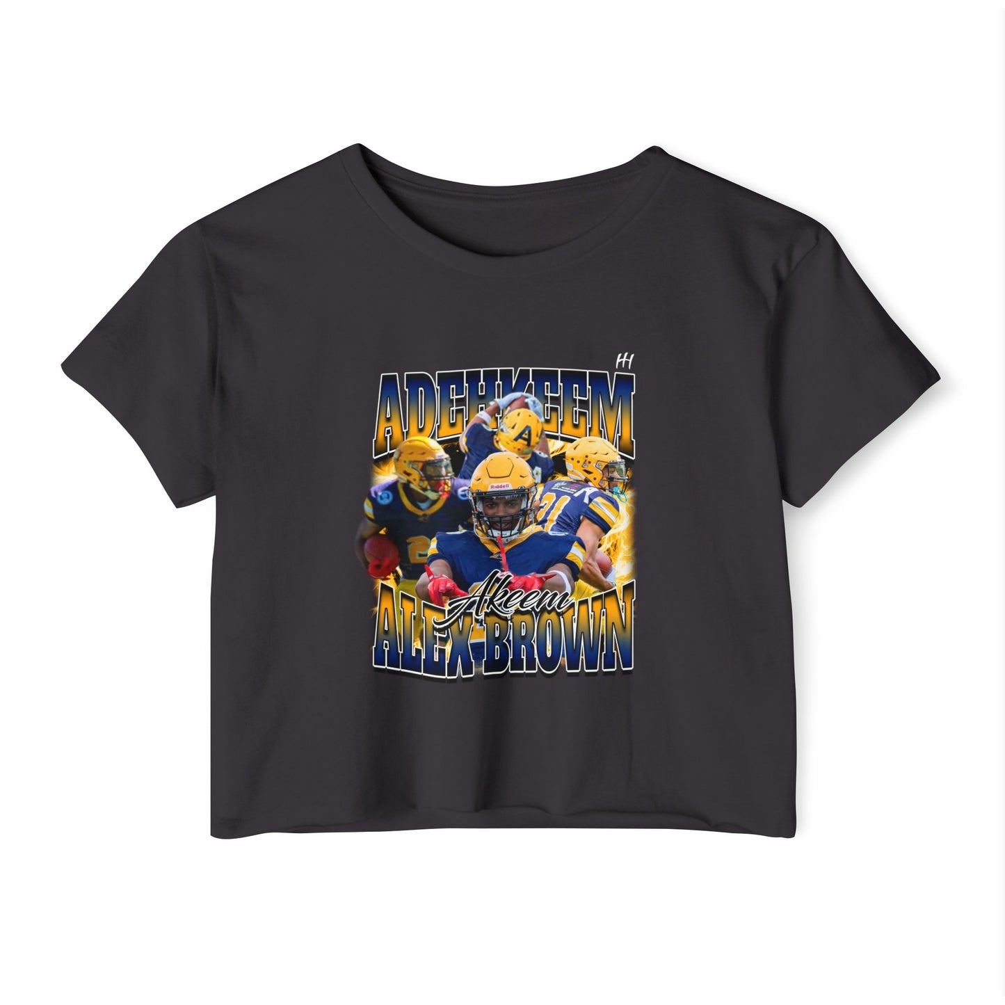 Adehkeem Alex Brown Crop Top