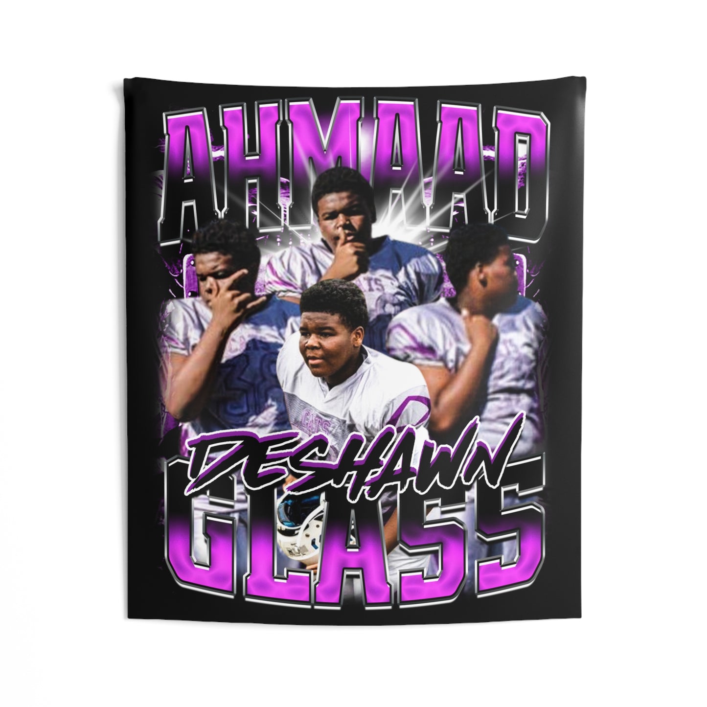 Ahmaad Deshawn Glass Tapestry 50” x 60”