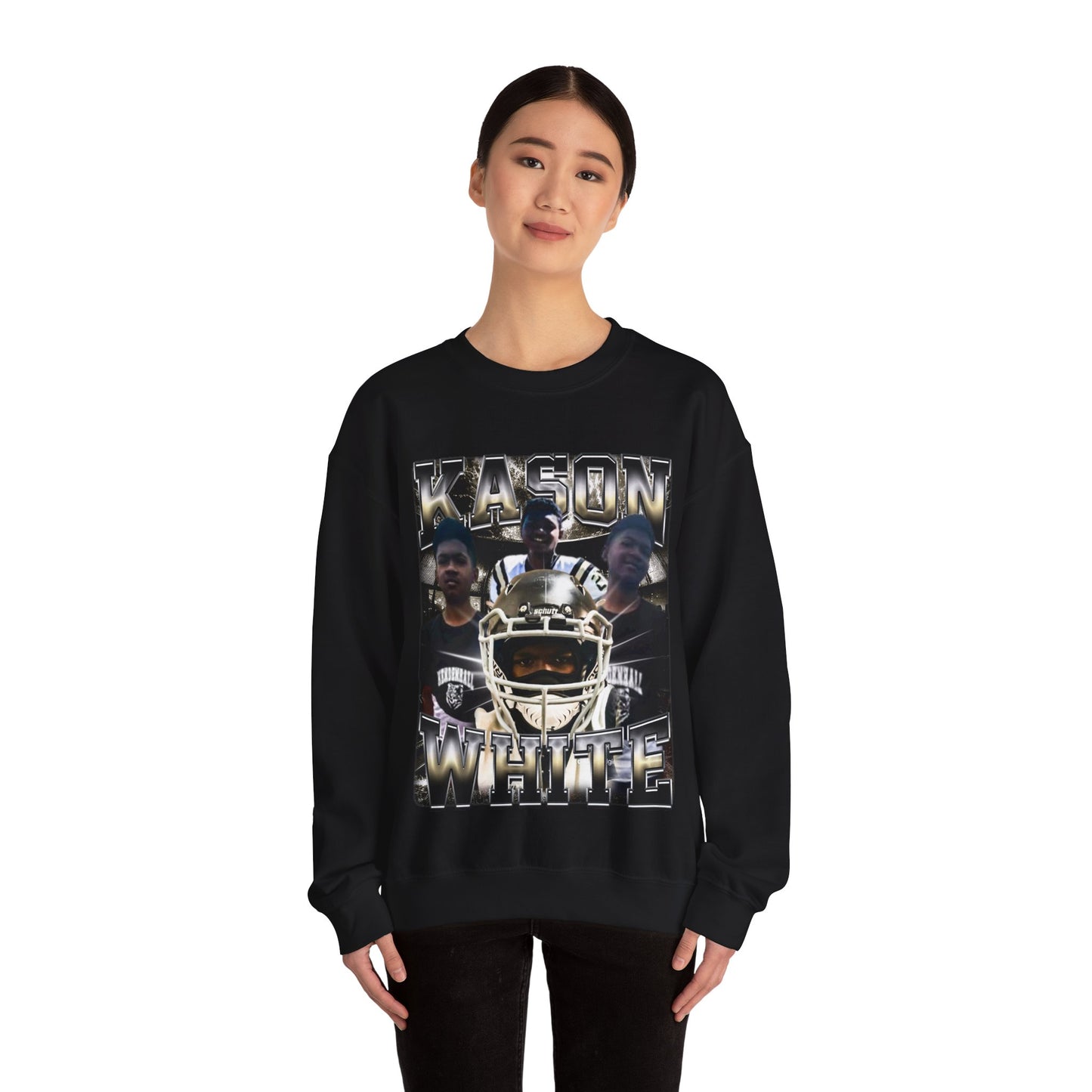 Kason White Crewneck Sweatshirt