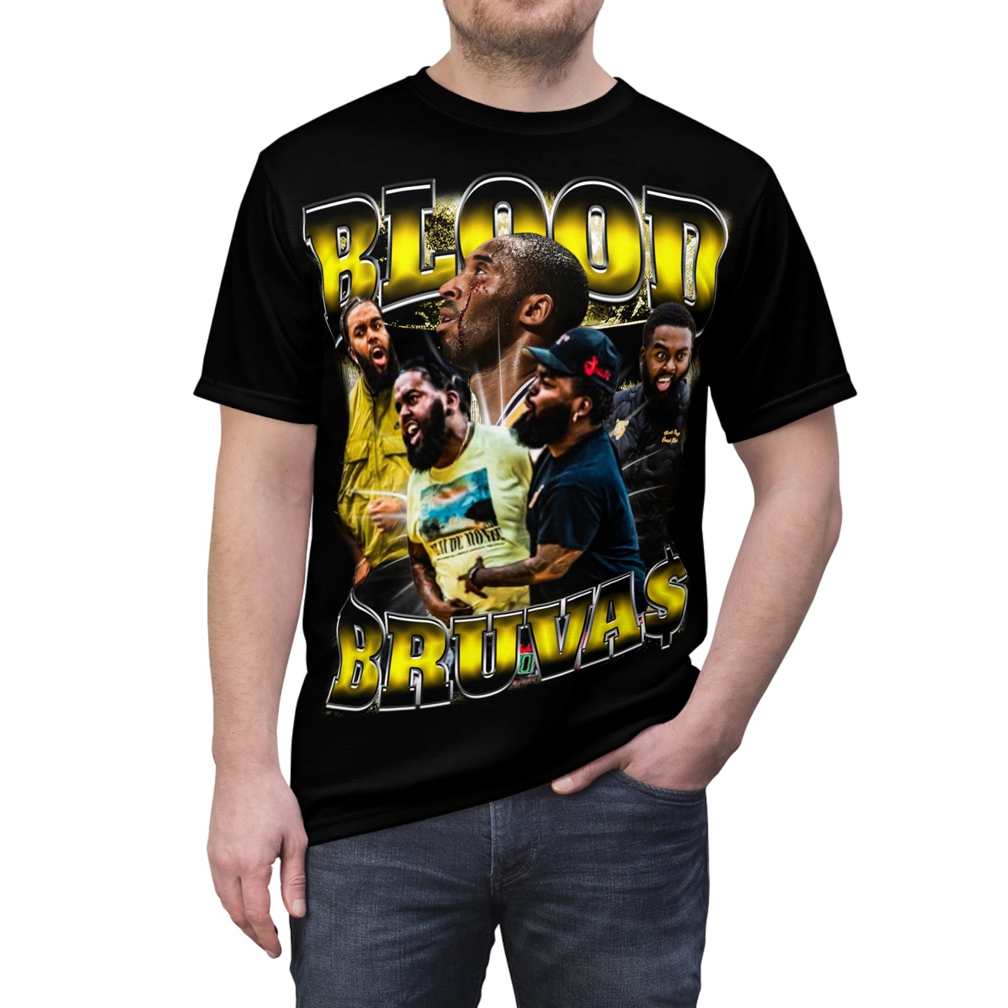 Blood Bruva$ Vintage Full Print Tee
