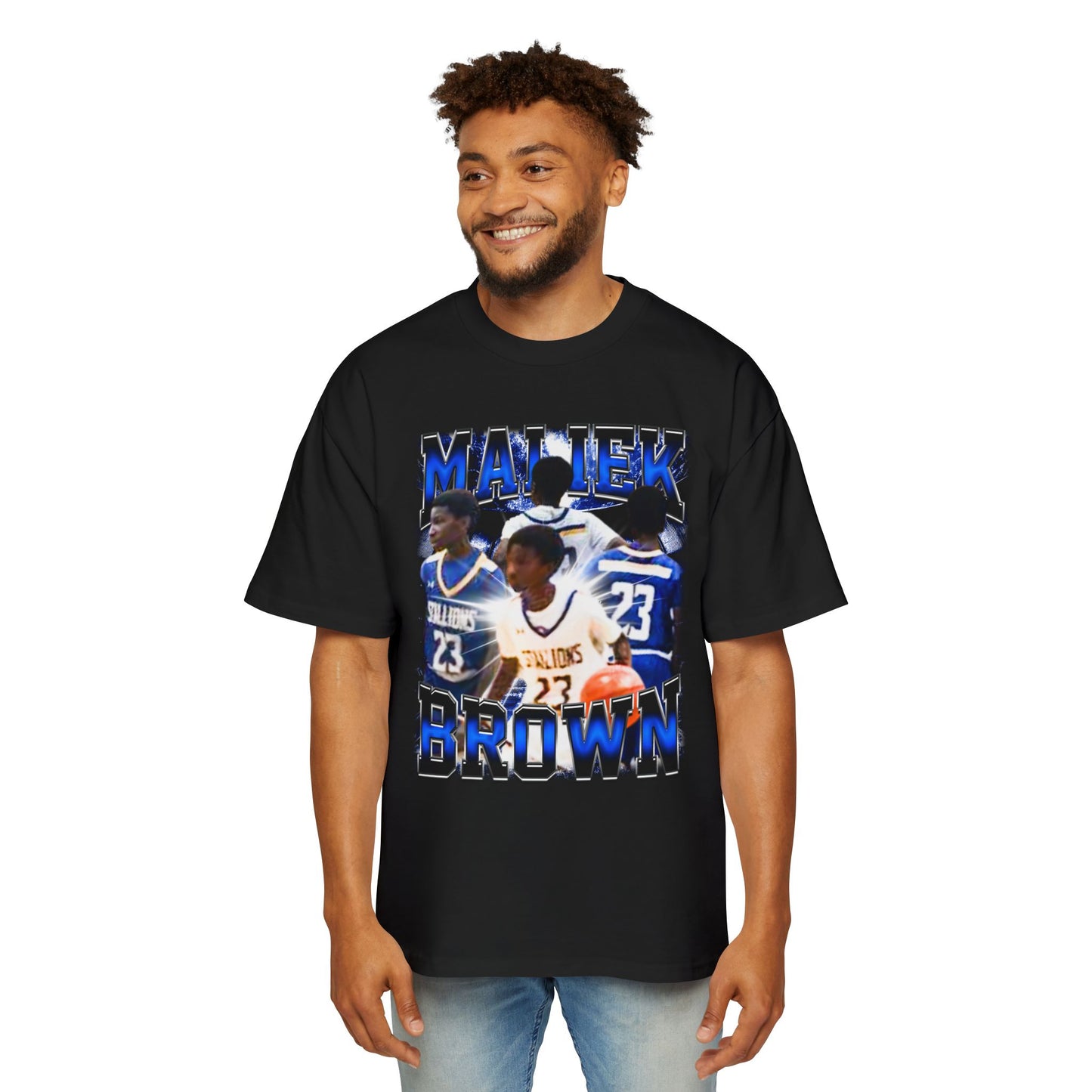 Maliek Brown Oversized Retro Tee