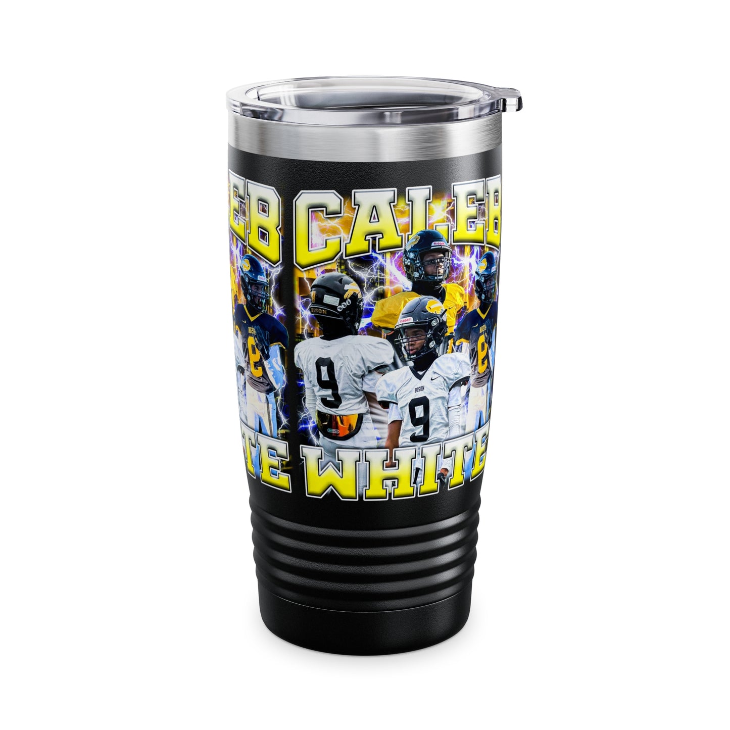 Caleb White Stainless Steel Tumbler