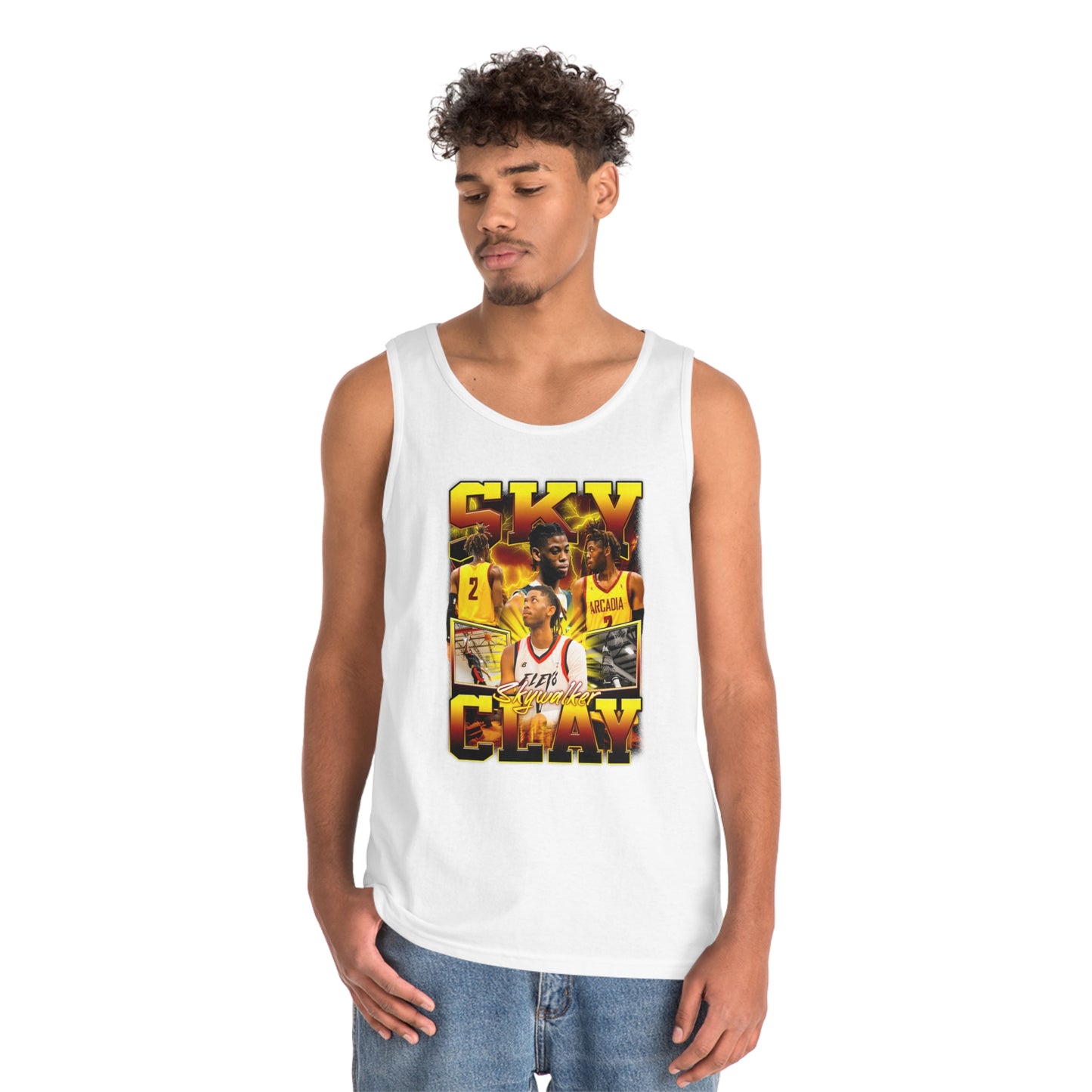 Sky Clay Cotton Tank Top