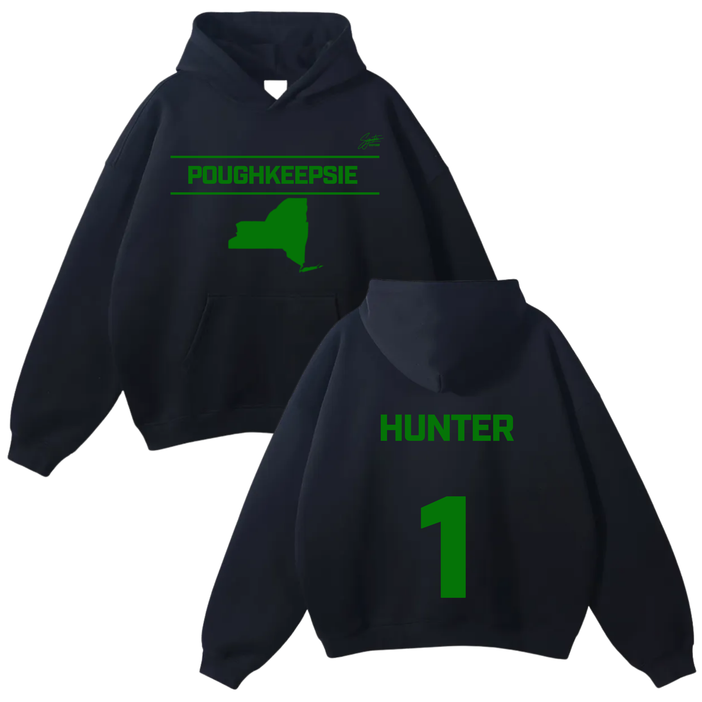 Khamani Hunter Oversize Fleeced Hoodie