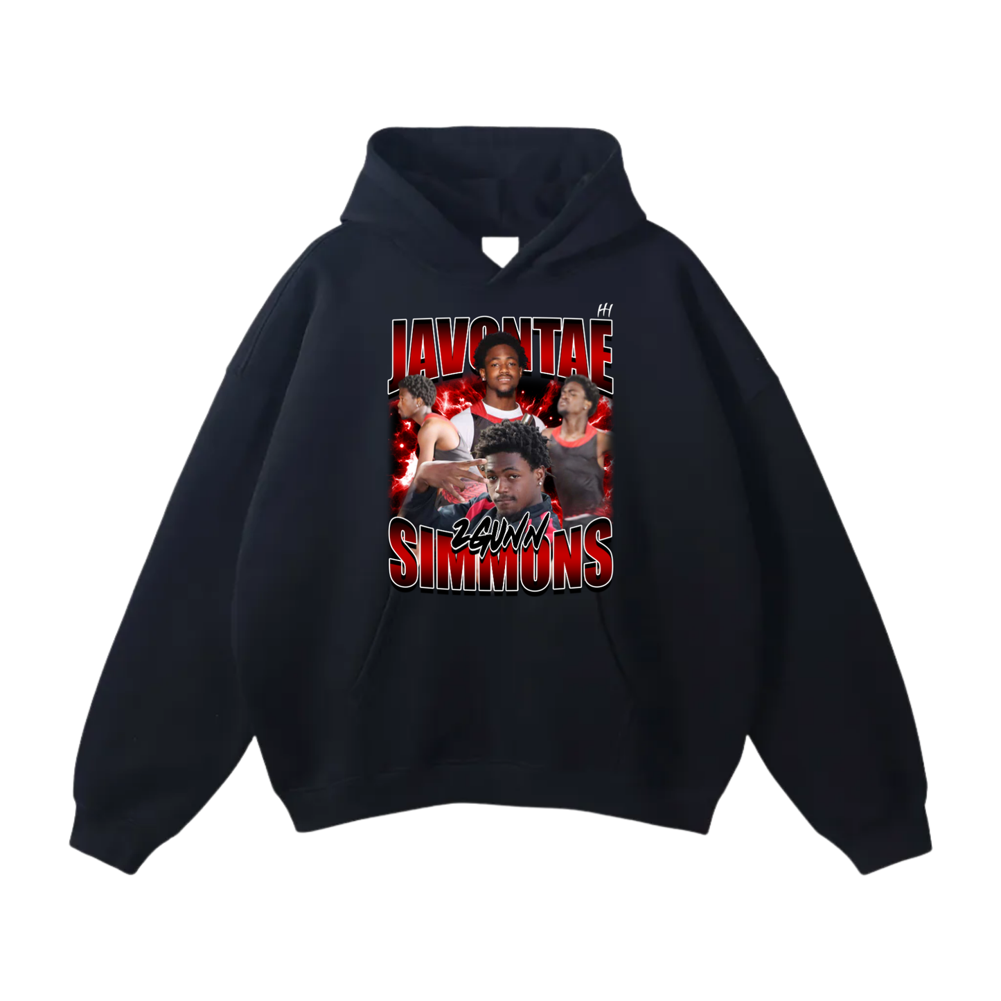 Javontae Simmons Oversize Fleeced Hoodie