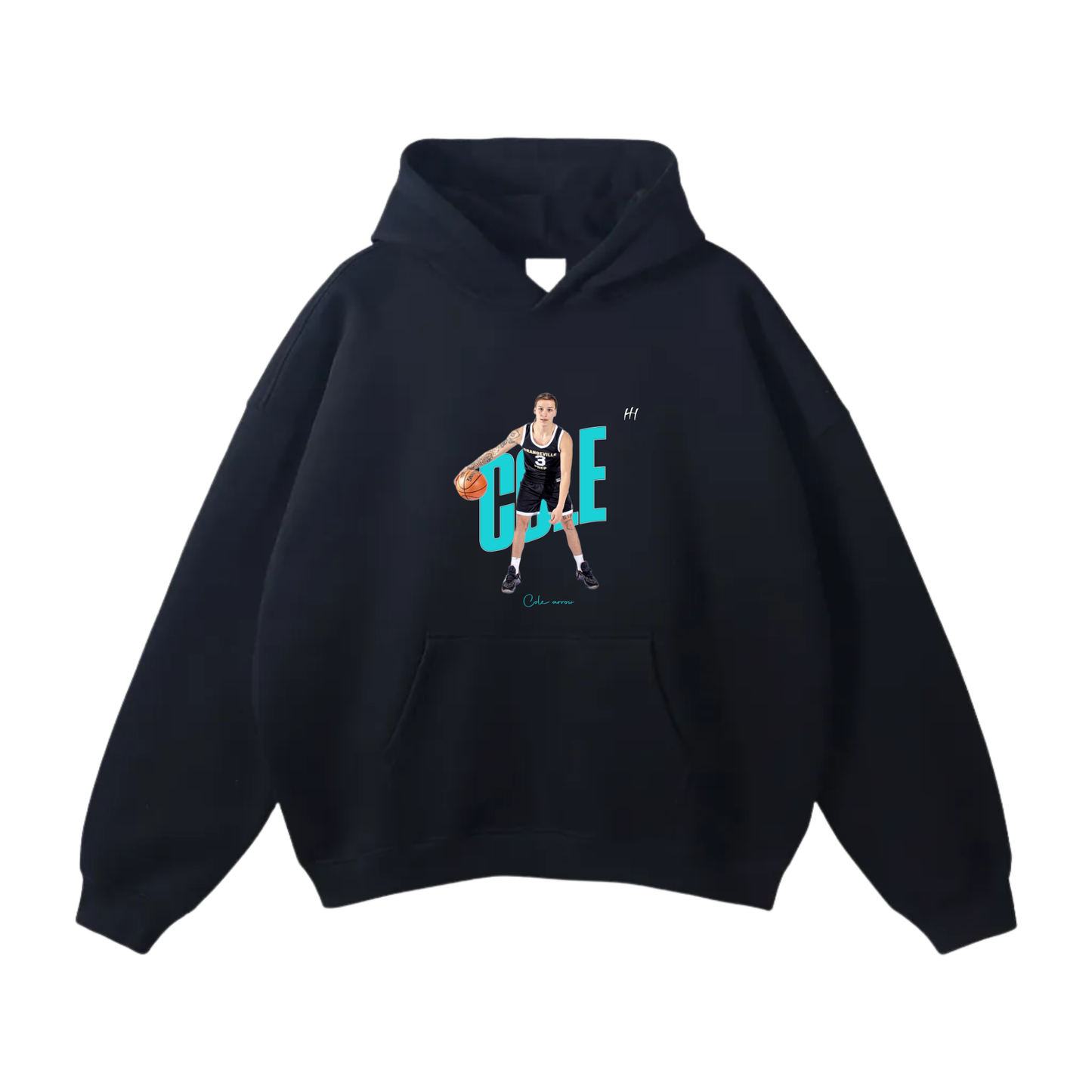 Cole Arrow Oversize Fleeced Hoodie