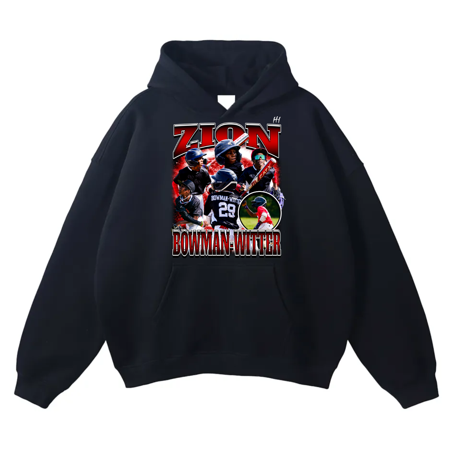 Zion Bowman-Writer Oversize Fleeced Hoodie