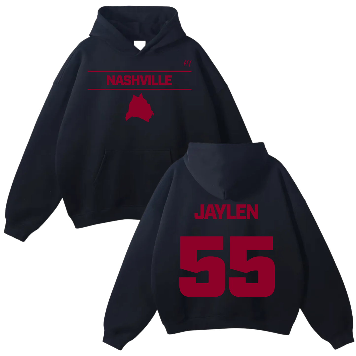 Jaylen Hodges Oversize Fleeced Hoodie