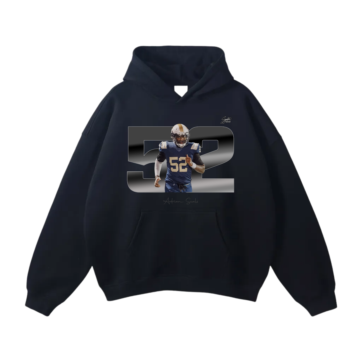 Adrian Seals Oversize Fleeced Hoodie