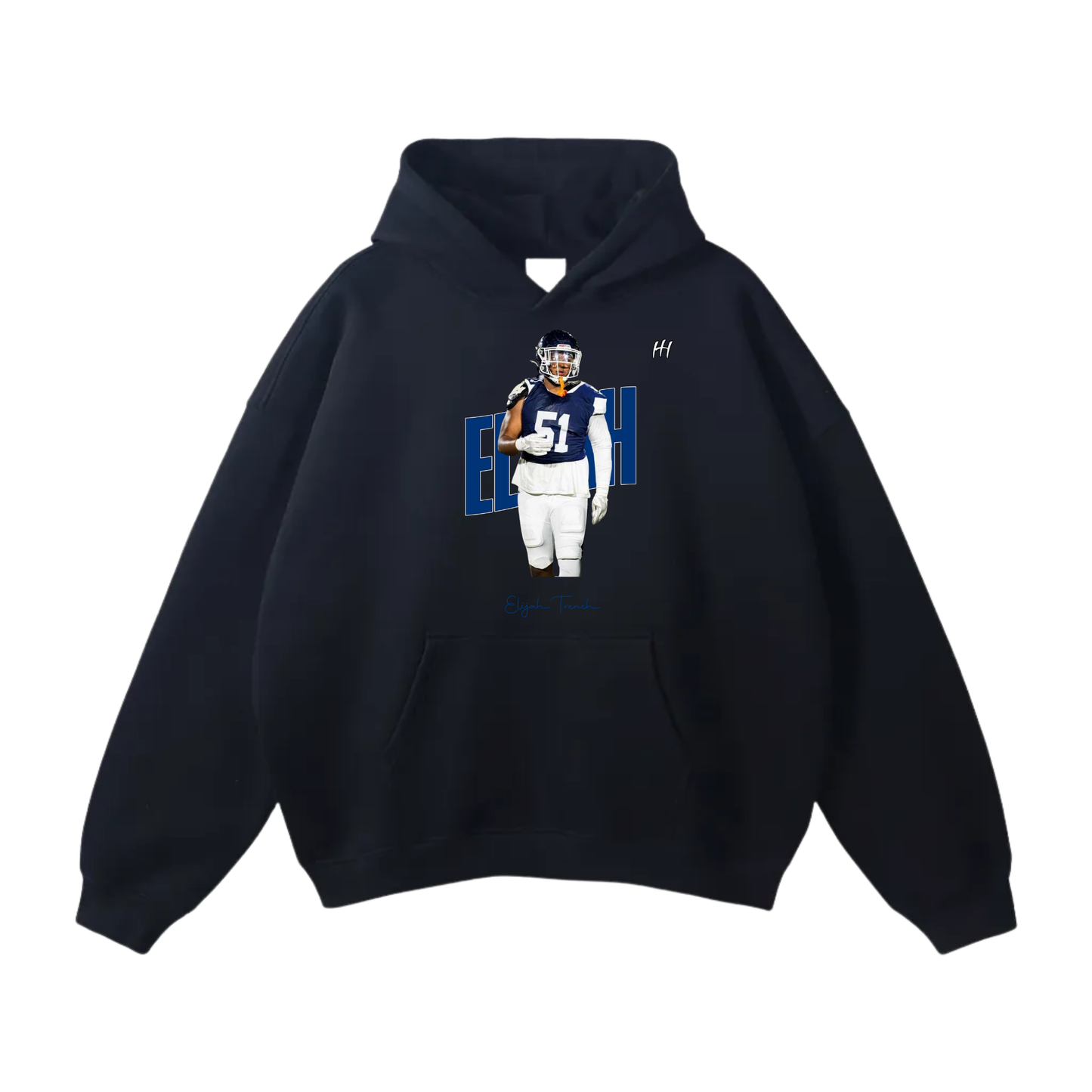 Elijah Trench Oversize Fleeced Hoodie