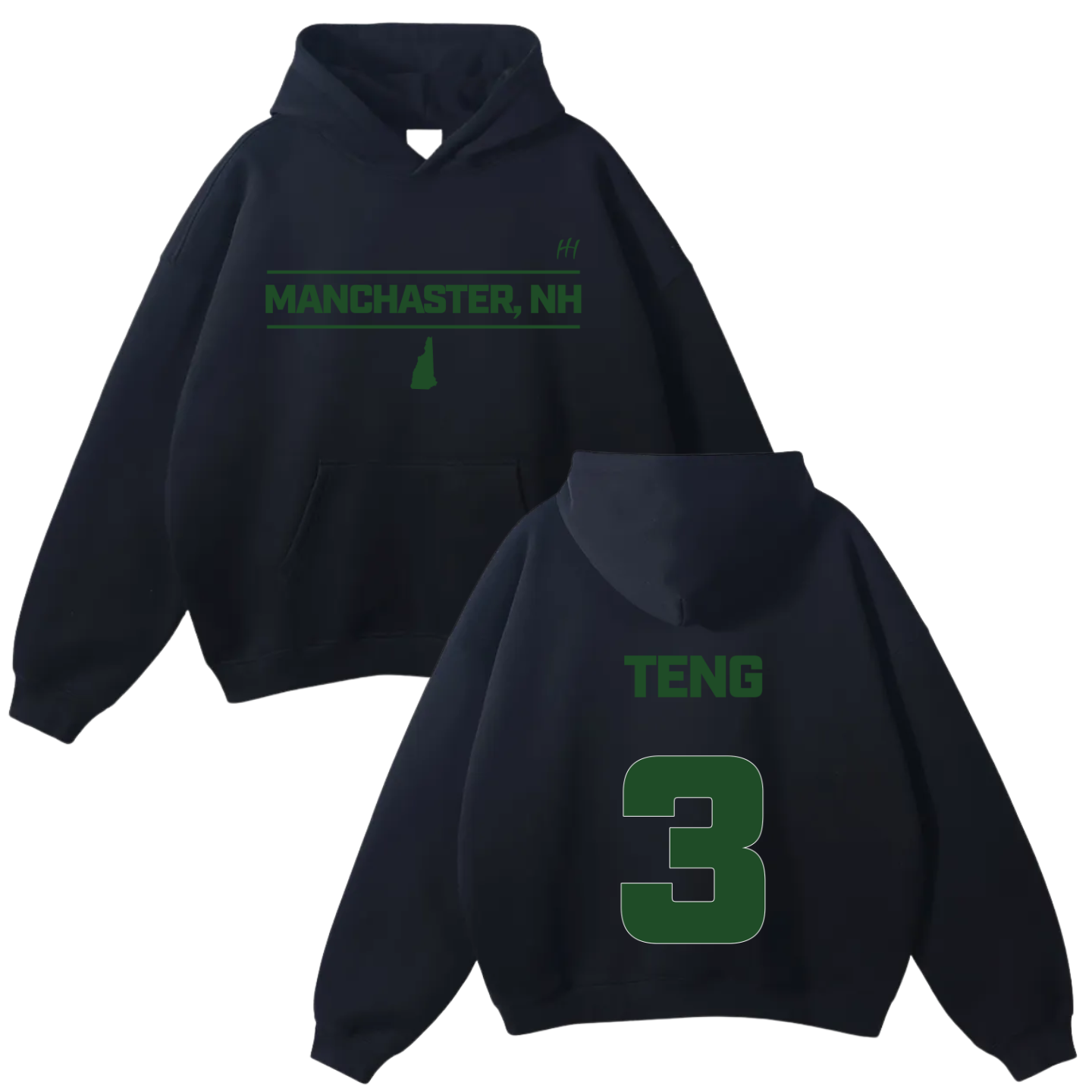 Kuany Teng Oversize Fleeced Hoodie