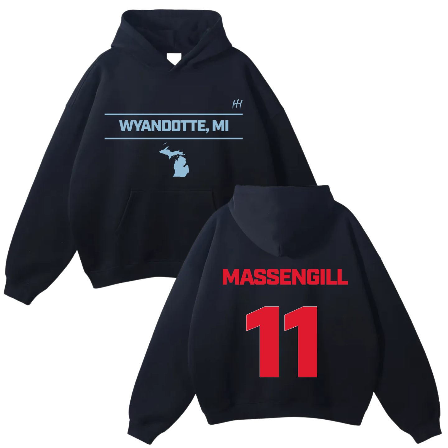 Michael Massengill Oversize Fleeced Hoodie