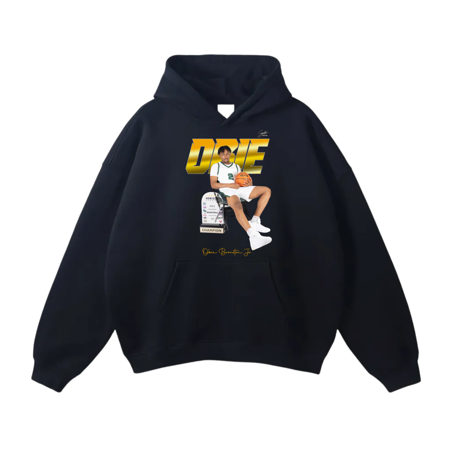 Obie Bronston Jr Oversize Fleeced Hoodie