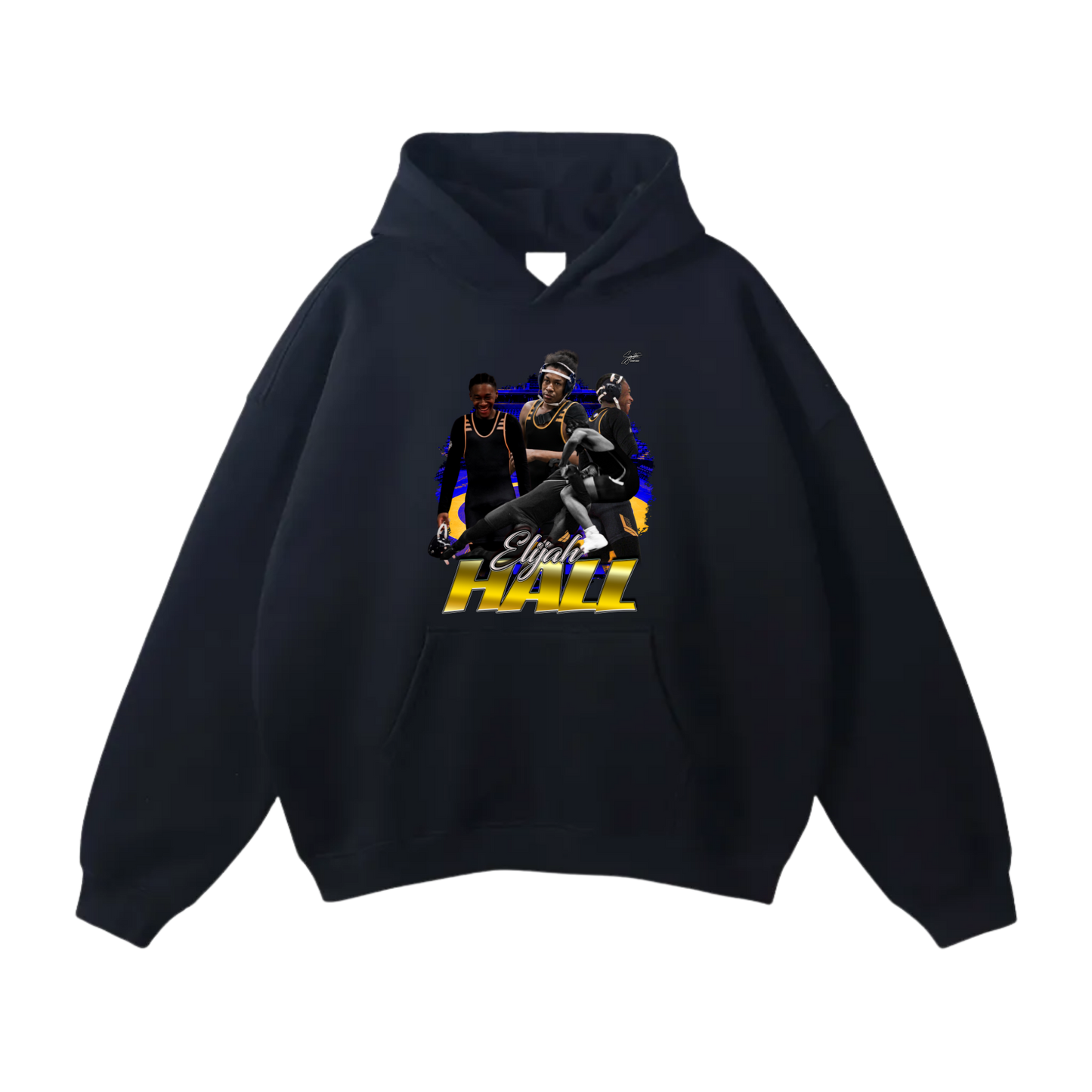 Elijah Hall Oversize Fleeced Hoodie