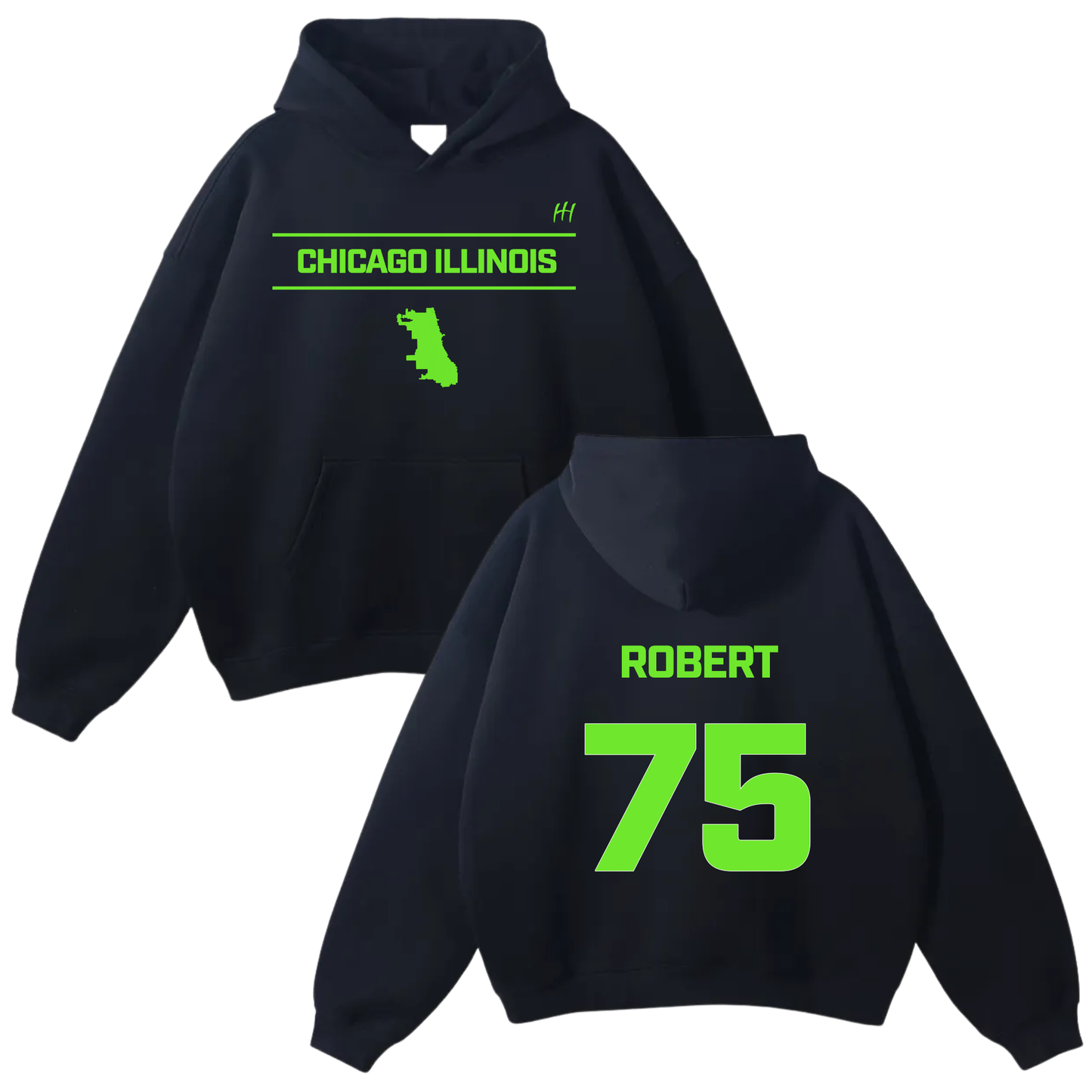 Robert Caradine Oversize Fleeced Hoodie