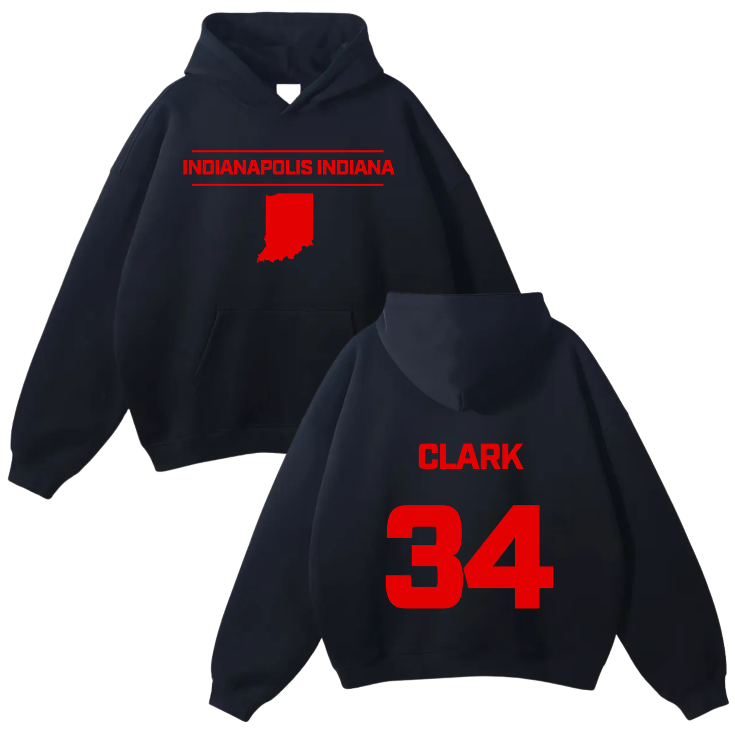 James Clark Oversize Fleeced Hoodie
