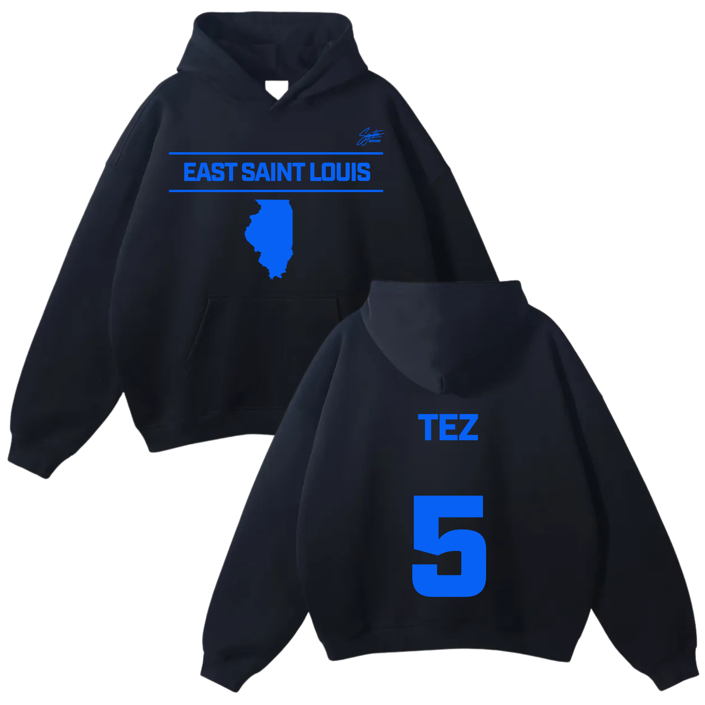 De’Montez Bush Oversize Fleeced Hoodie